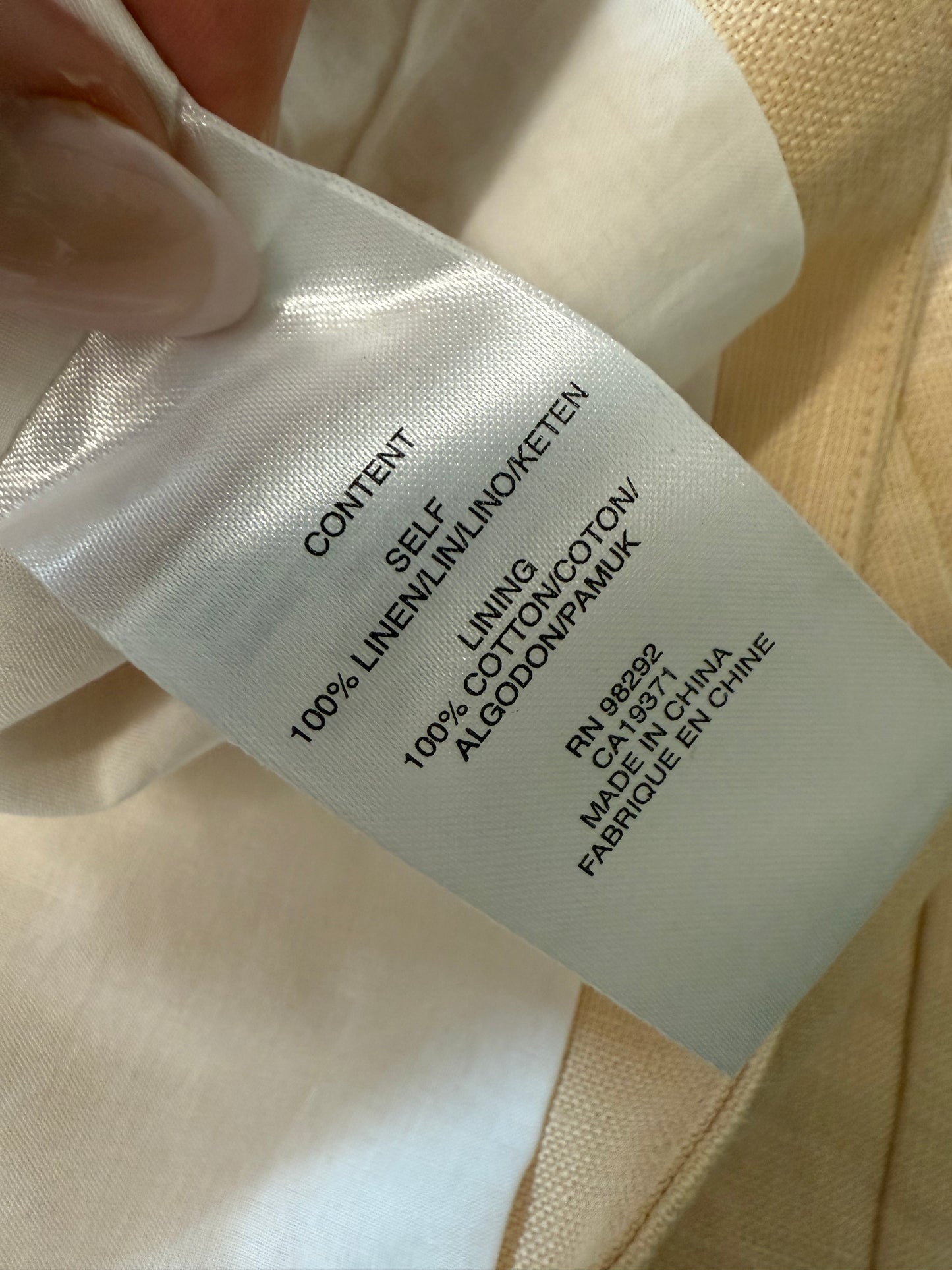 Tibi mini linen skirt (pre-owned)