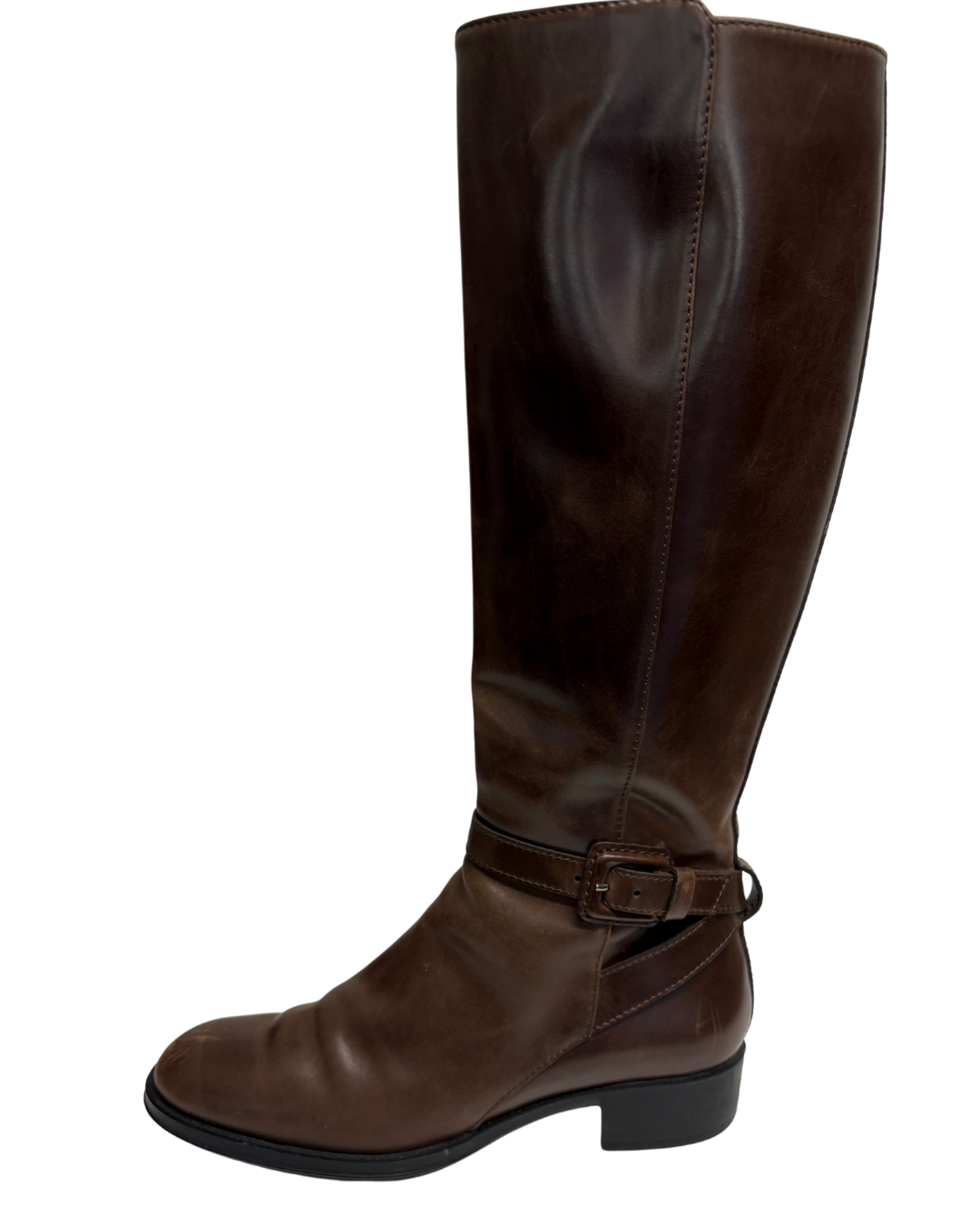 Tods Brown Leather Riding Boots