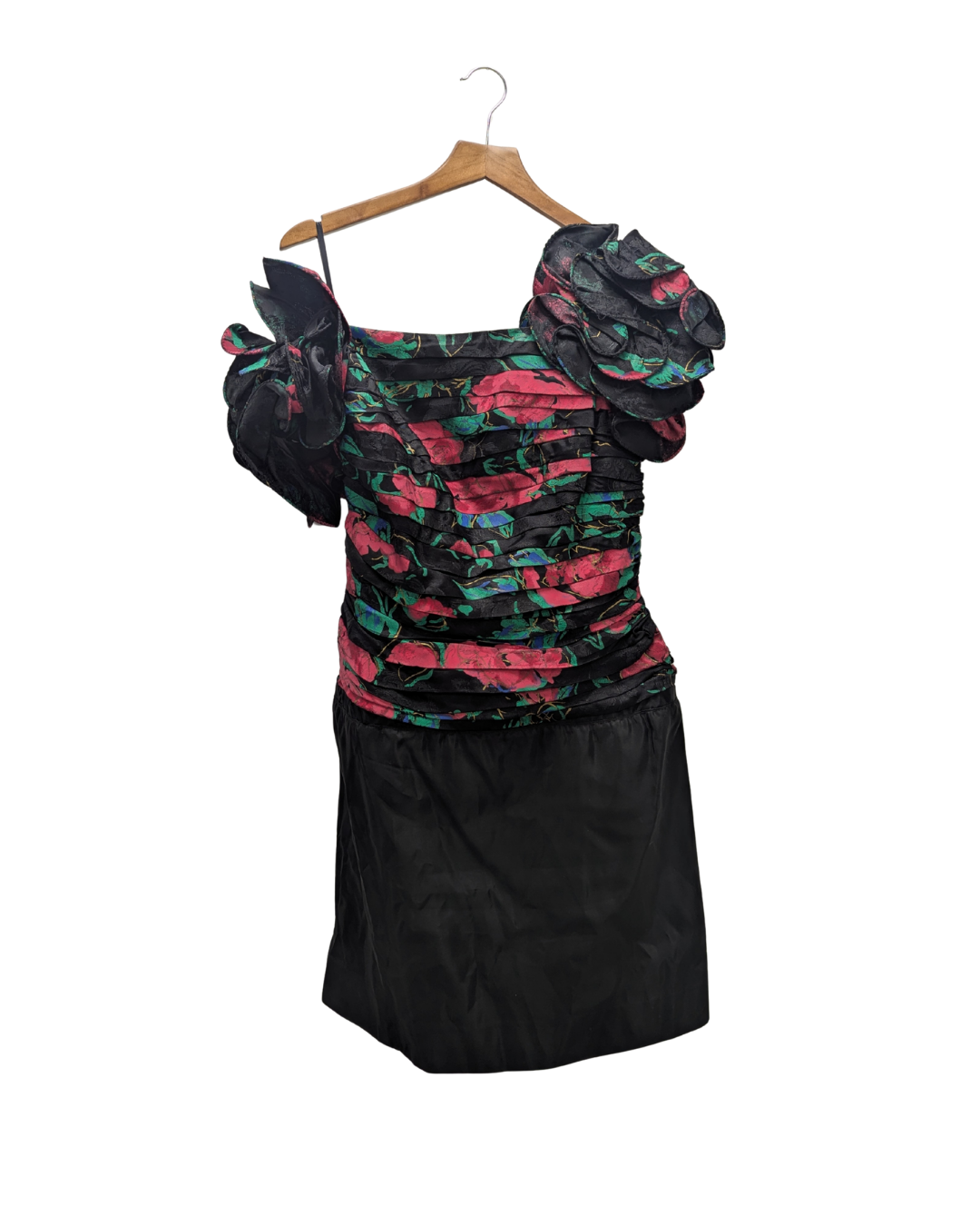 Tadashi black floral dress