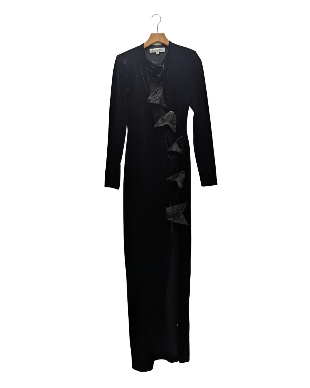 Mother Of All black velvet maxi dress