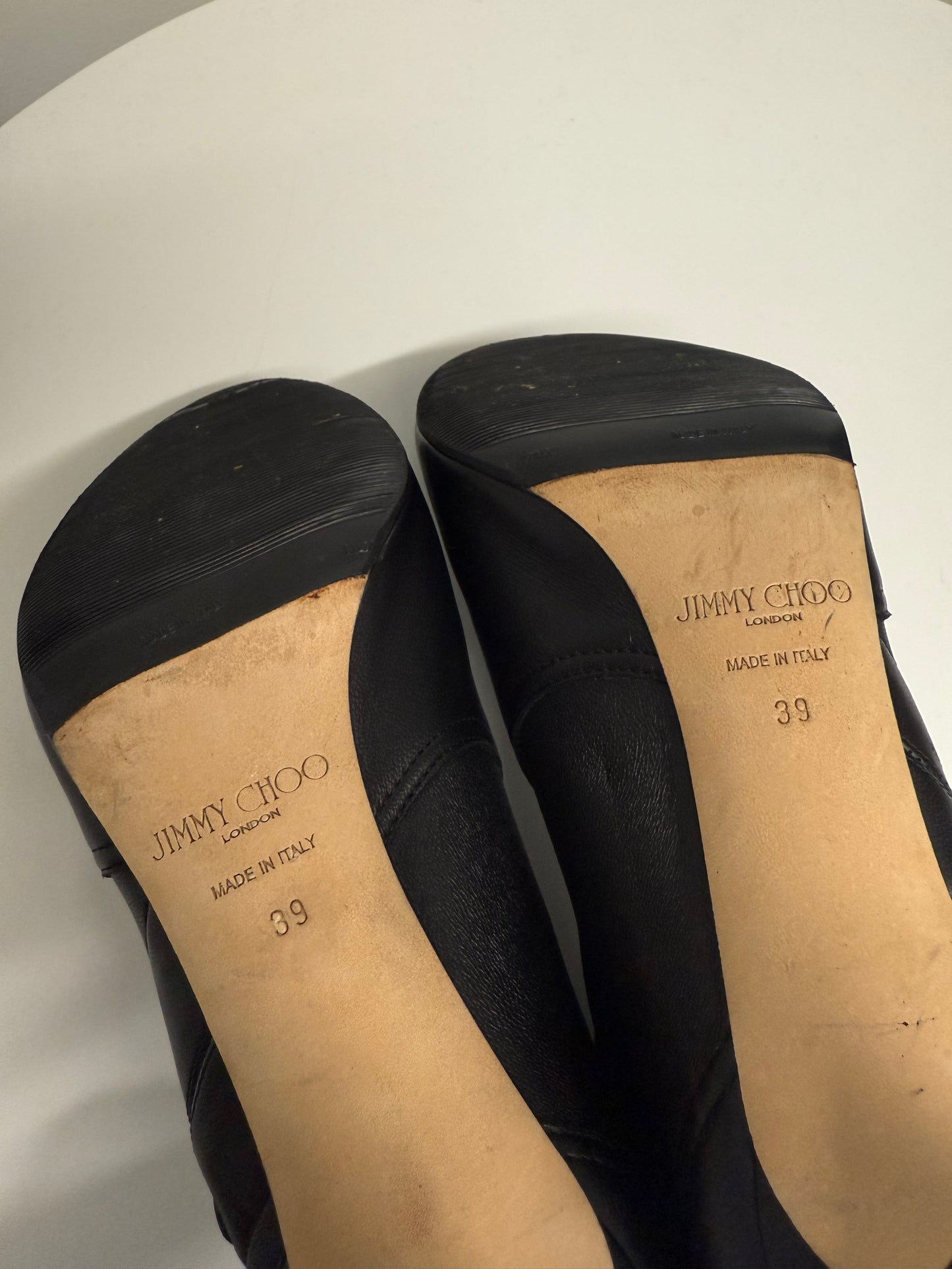 Jimmy Choo Mallory black boots (pre-owned)