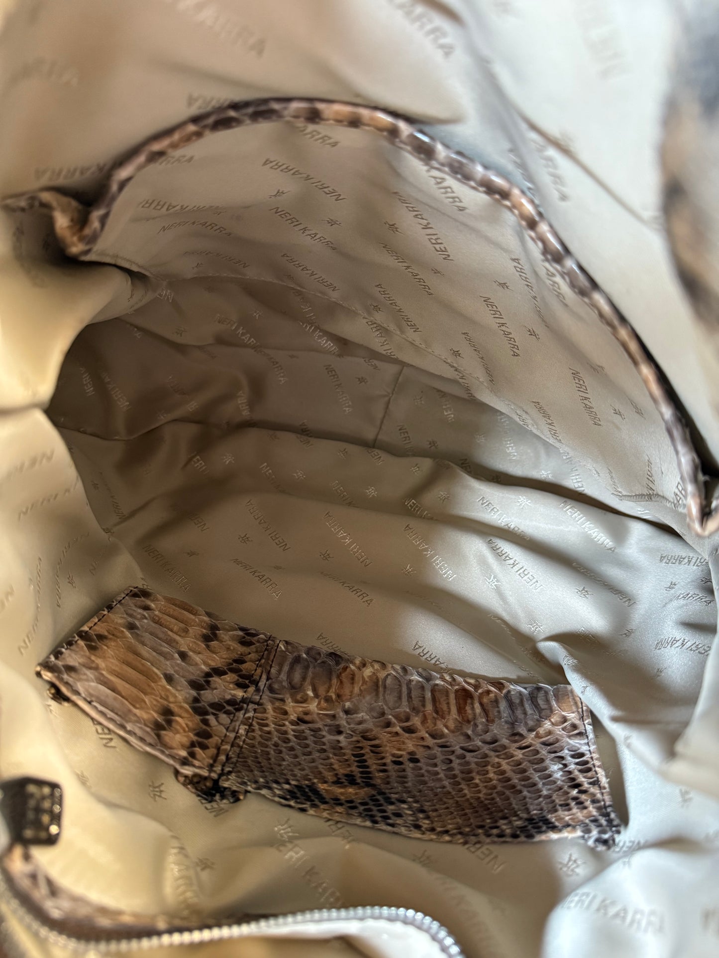 Neri Karra python tote bag (pre-owned)