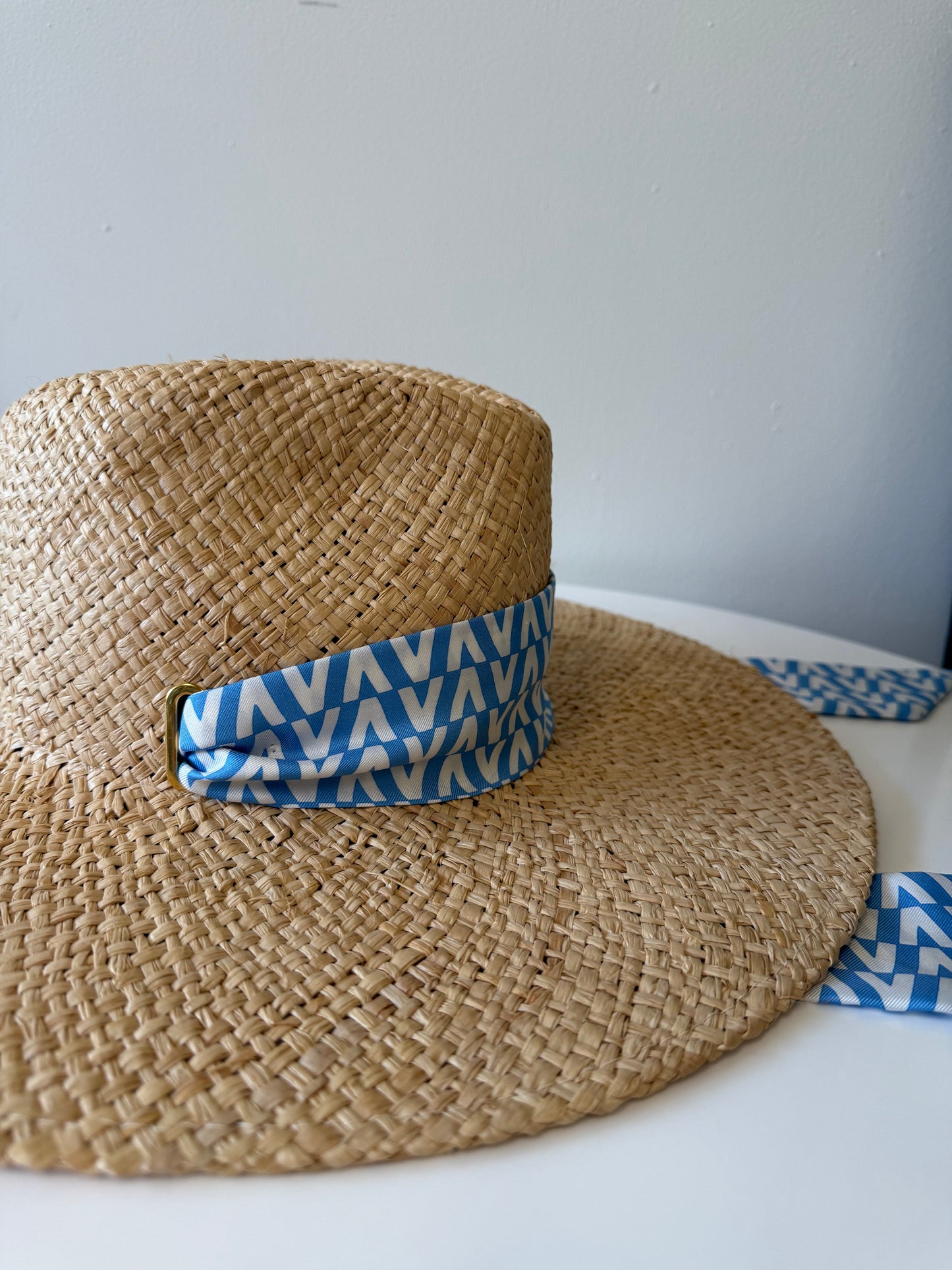 Valentino Garavani woven hat with scarf (pre-owned)