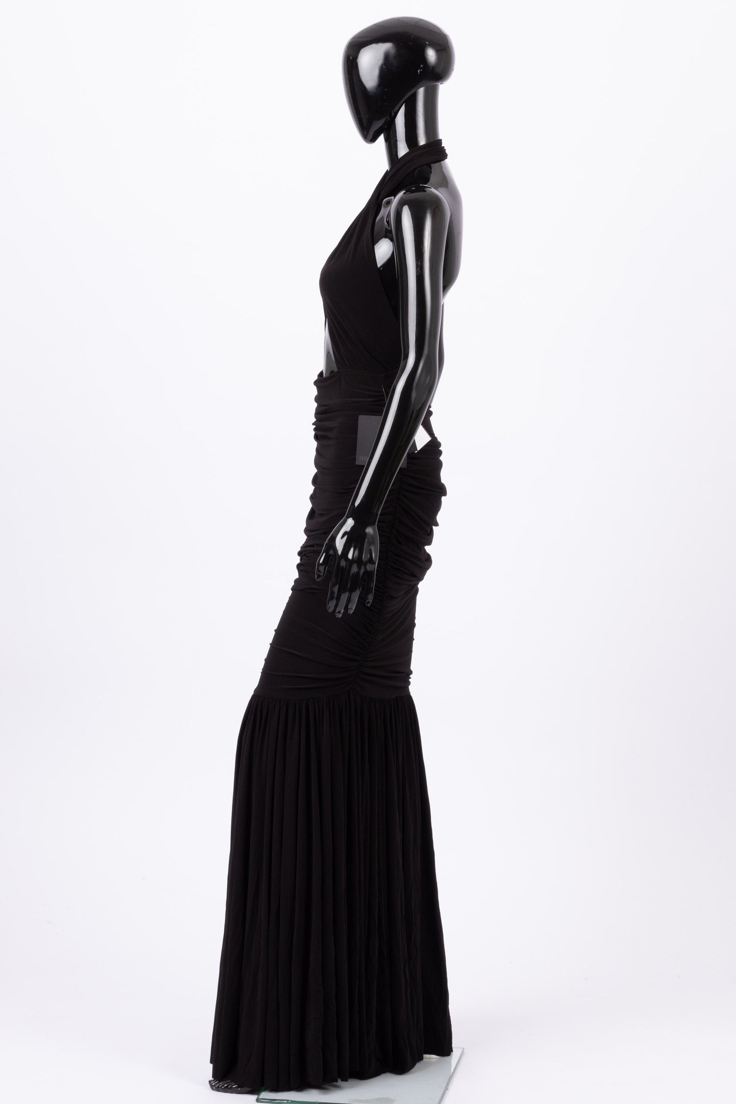 Norma Kamali black fishtail gown (pre-owned)