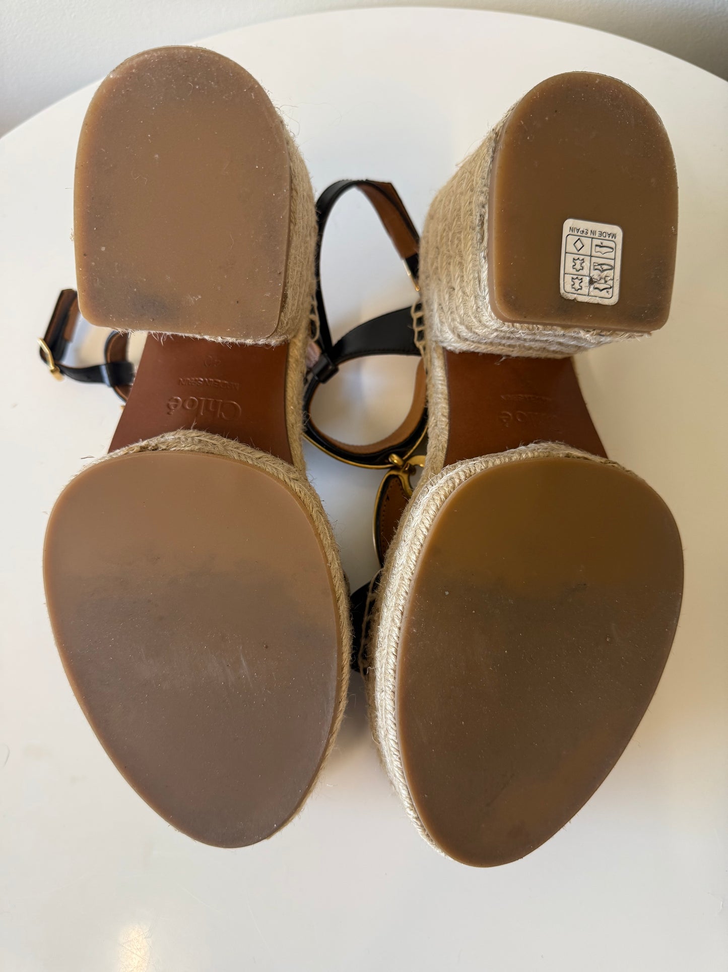 Chloe espadrille wedge heels (pre-owned)