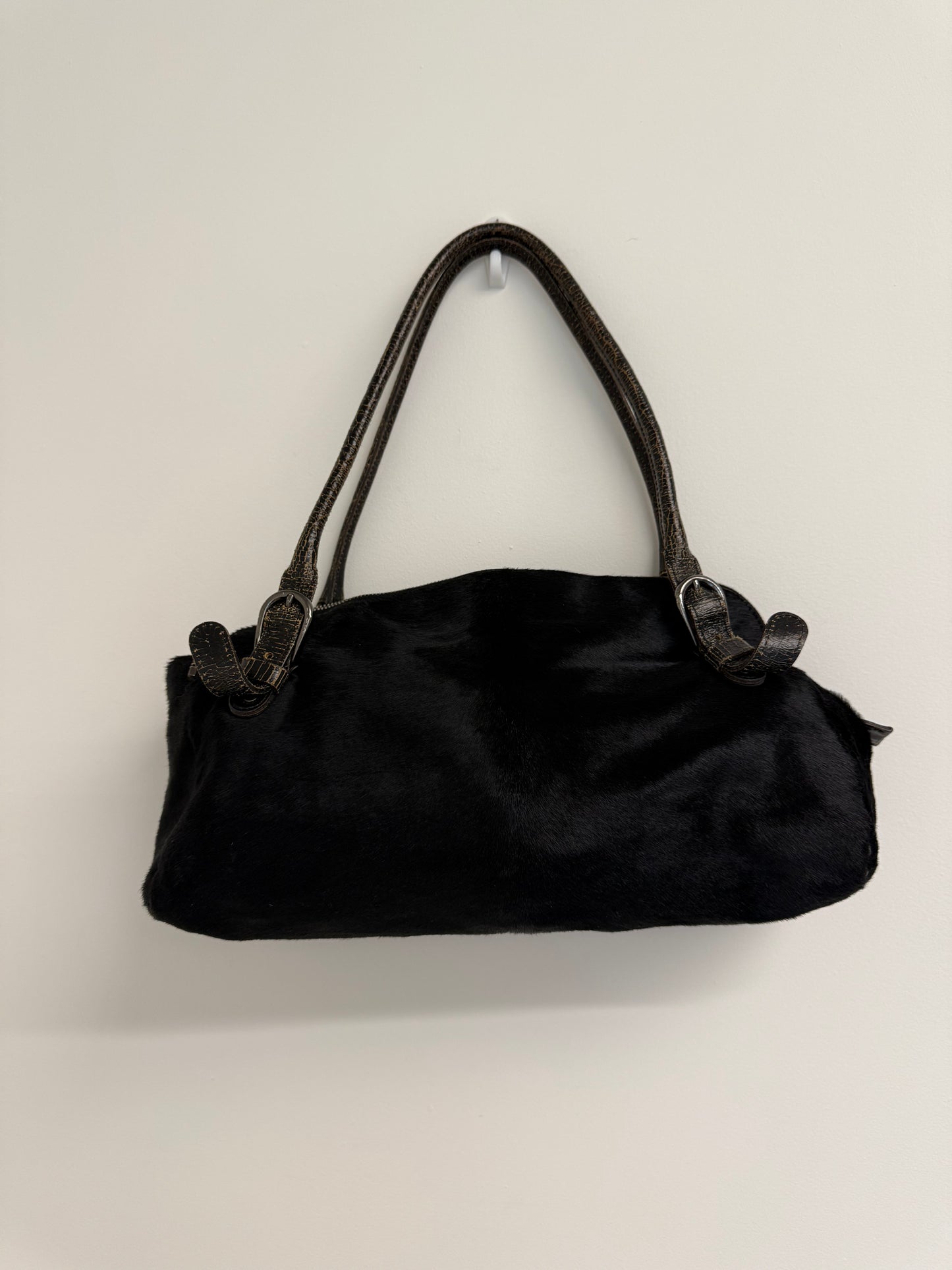 Miu Miu Pony skin black vintage handbag (pre-owned)