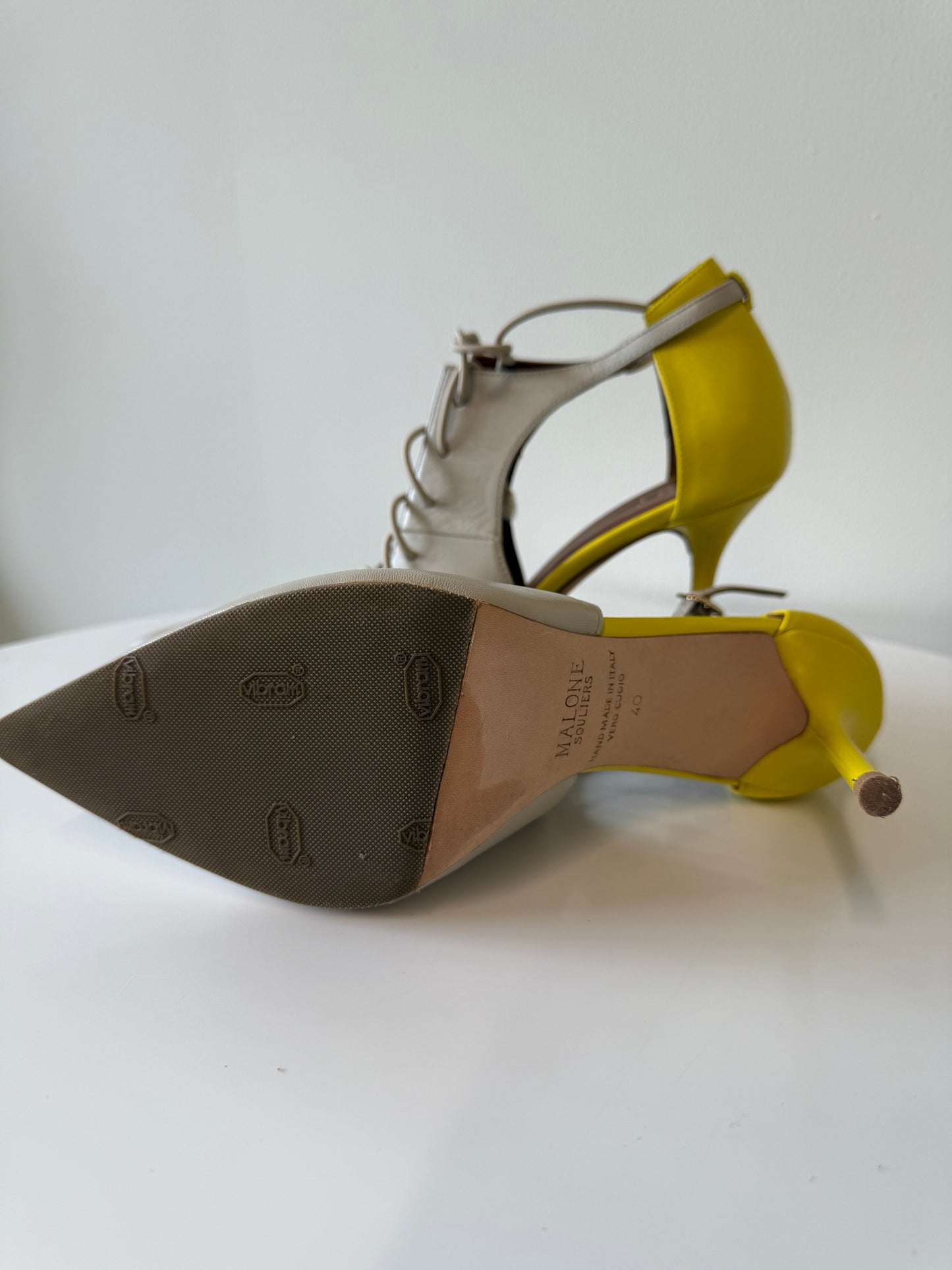 Malone Souliers Montana 85 lace up nappa leather pumps (pre-owned)
