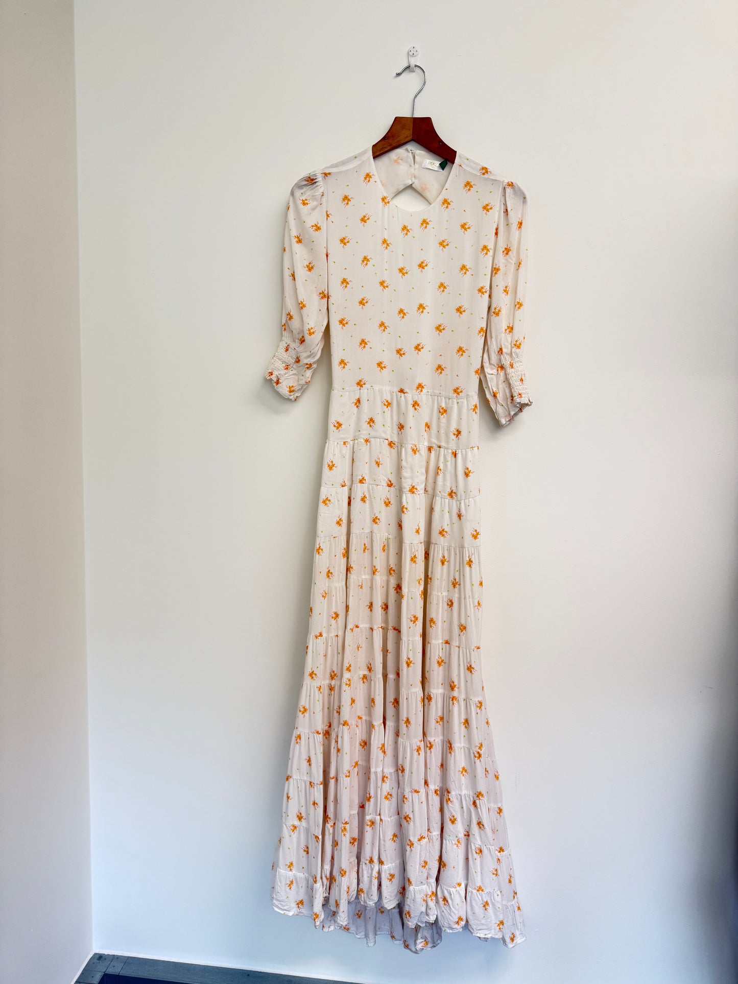 Rixo Tiered floral print maxi dress (pre-owned)