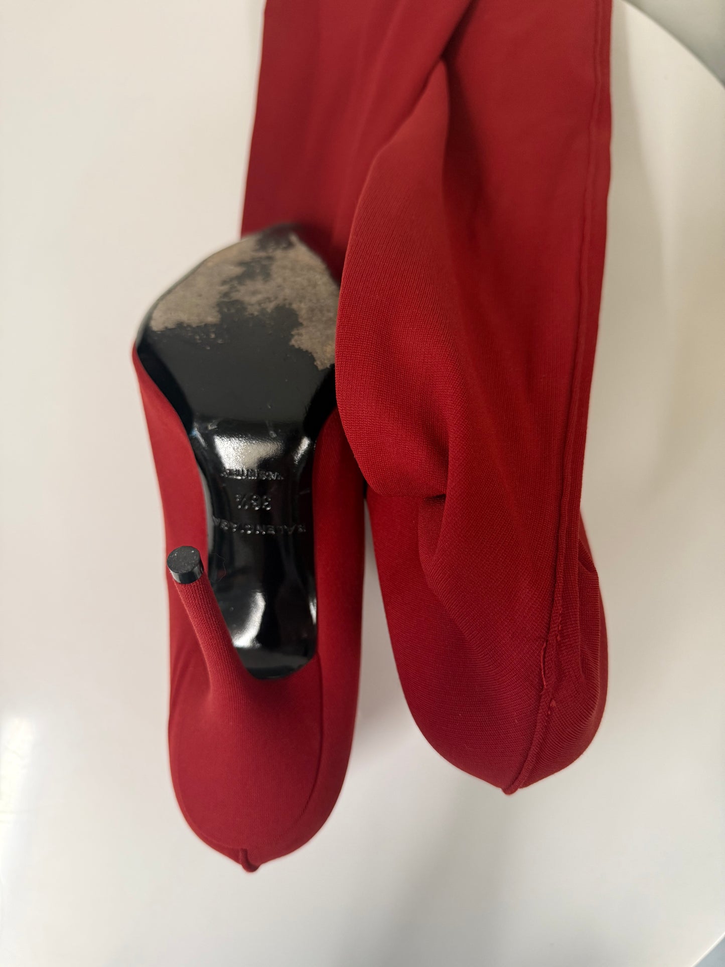Balenciaga red knife sock boots (pre-owned)