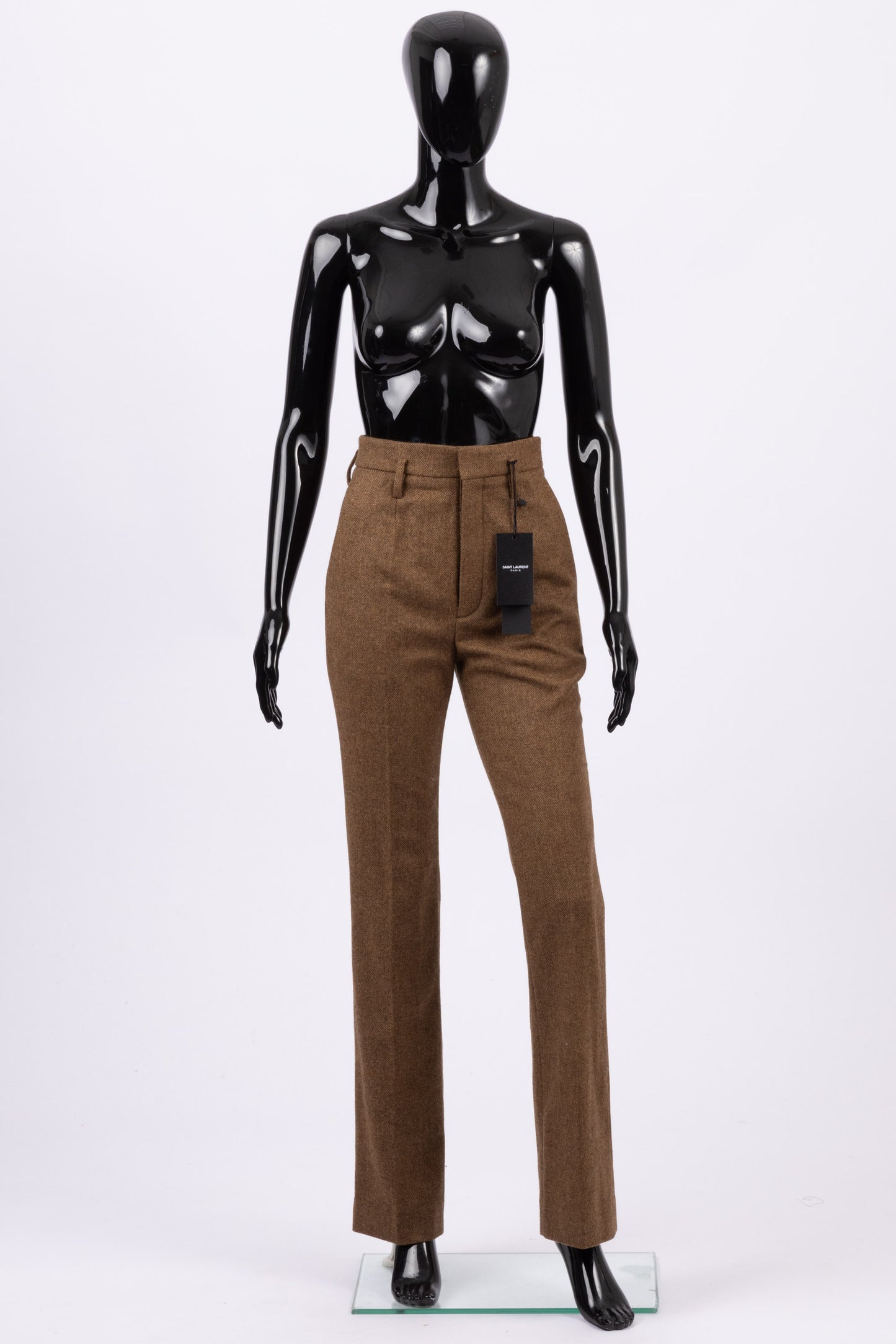 Saint Laurent wool high waisted trousers (pre-owned)