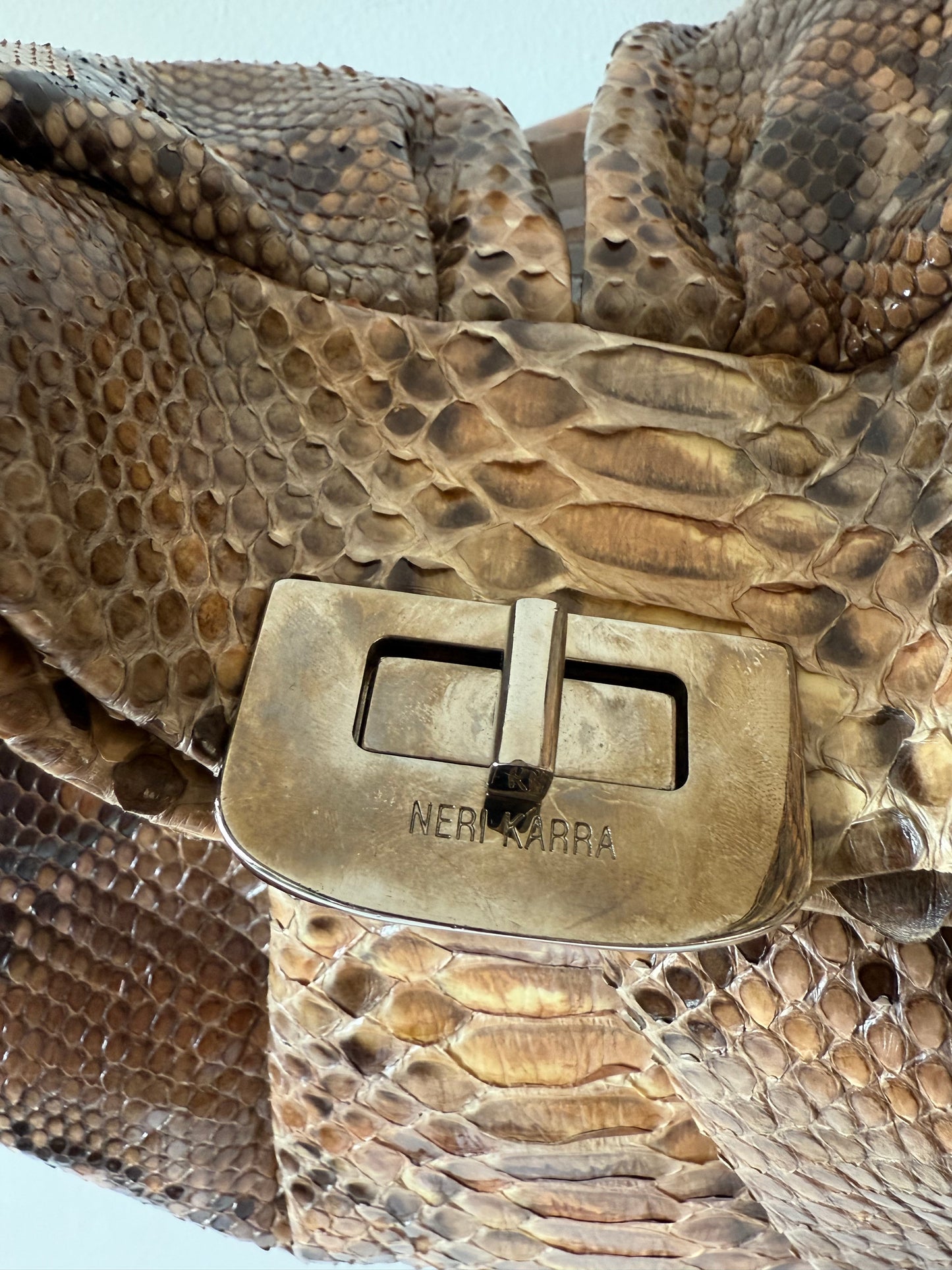 Neri Karra python tote bag (pre-owned)