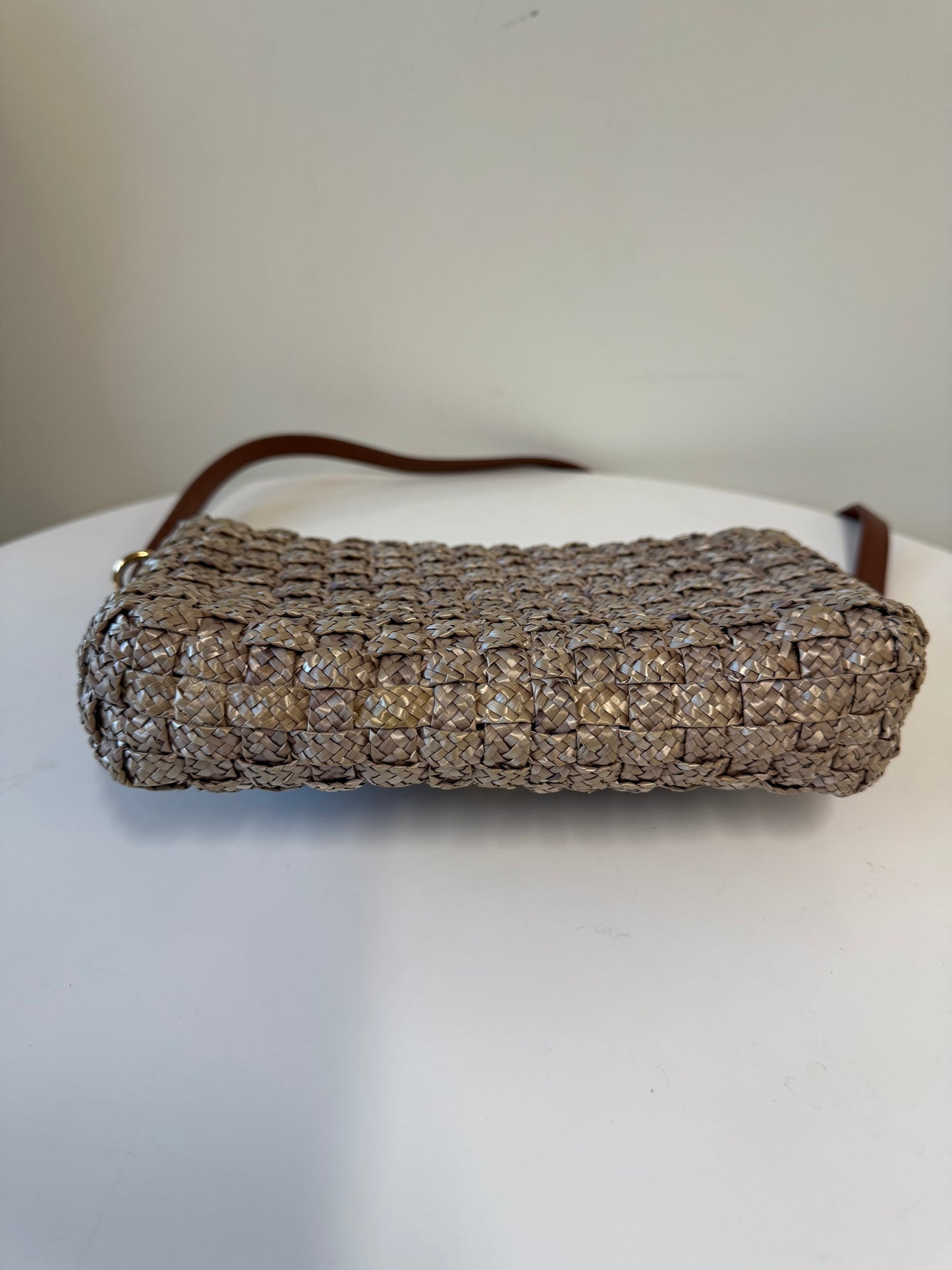 Dolce and Gabbana Wicker Crossbody Bag With Padlock (pre-owned)