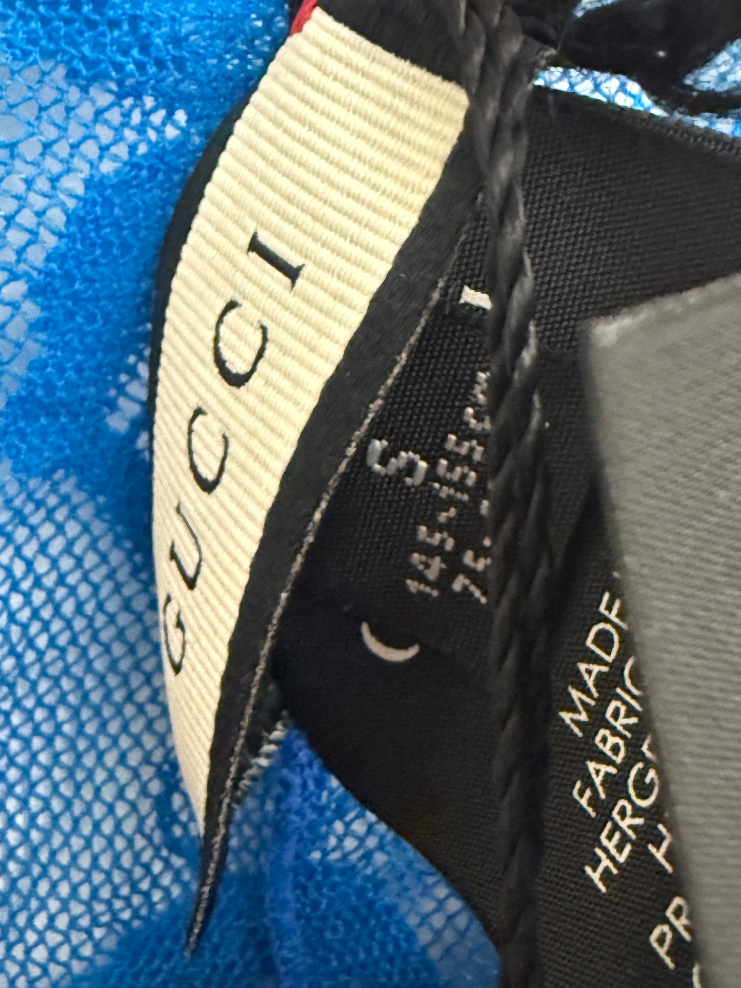 Gucci floral electric blue tights (pre-owned)