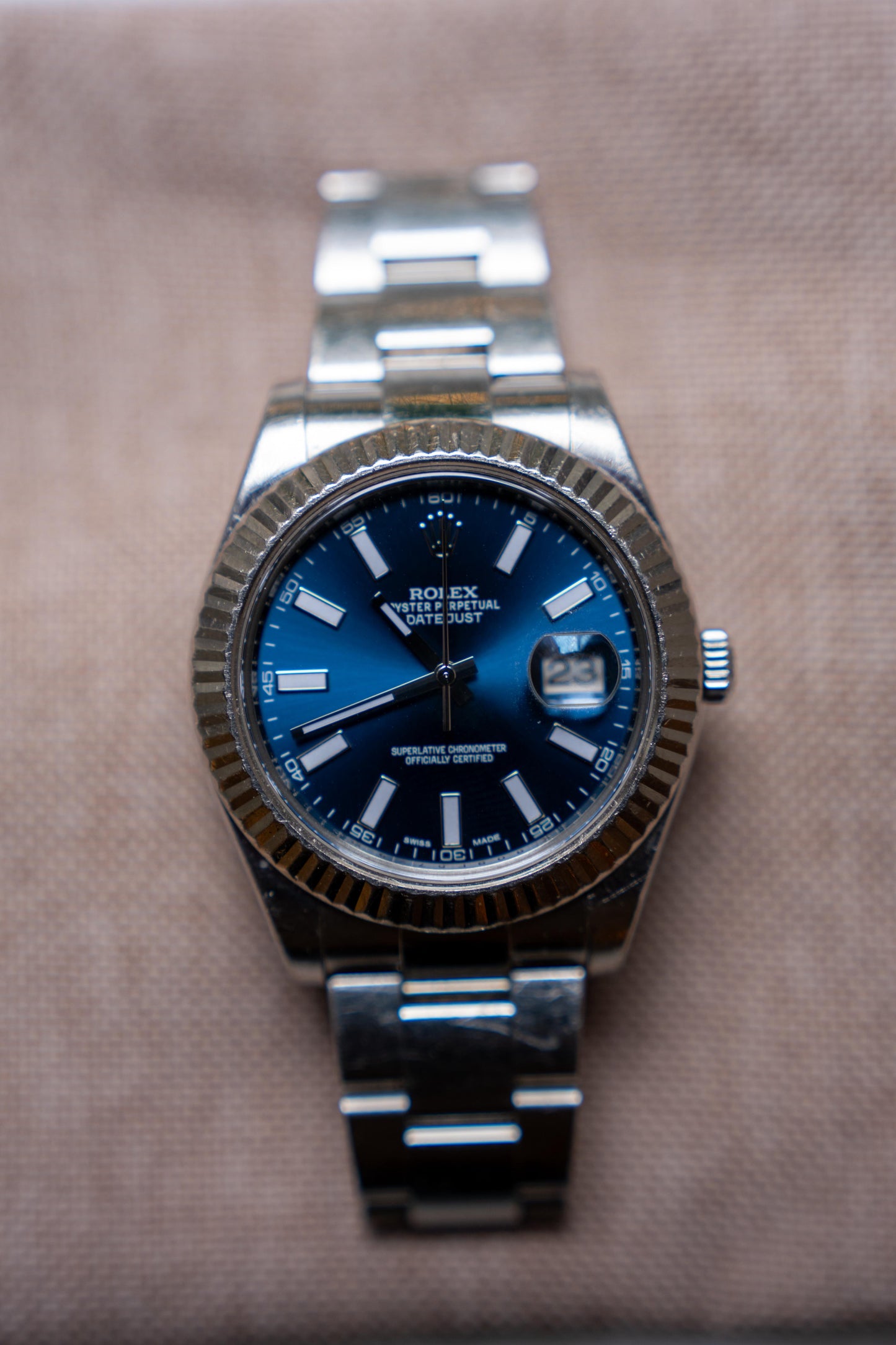 Rolex Datejust II 18k White Gold Wristwatch