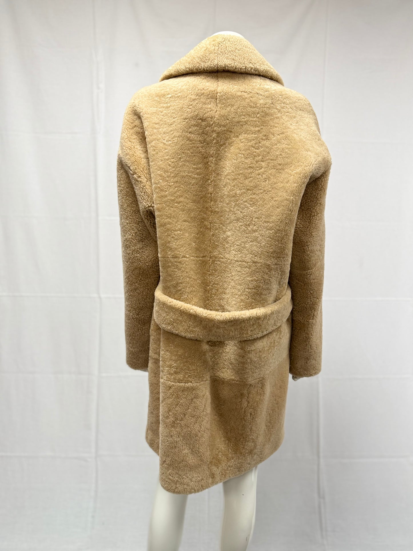 Saint Laurent Shearling Double Breasted Coat (pre-owned)