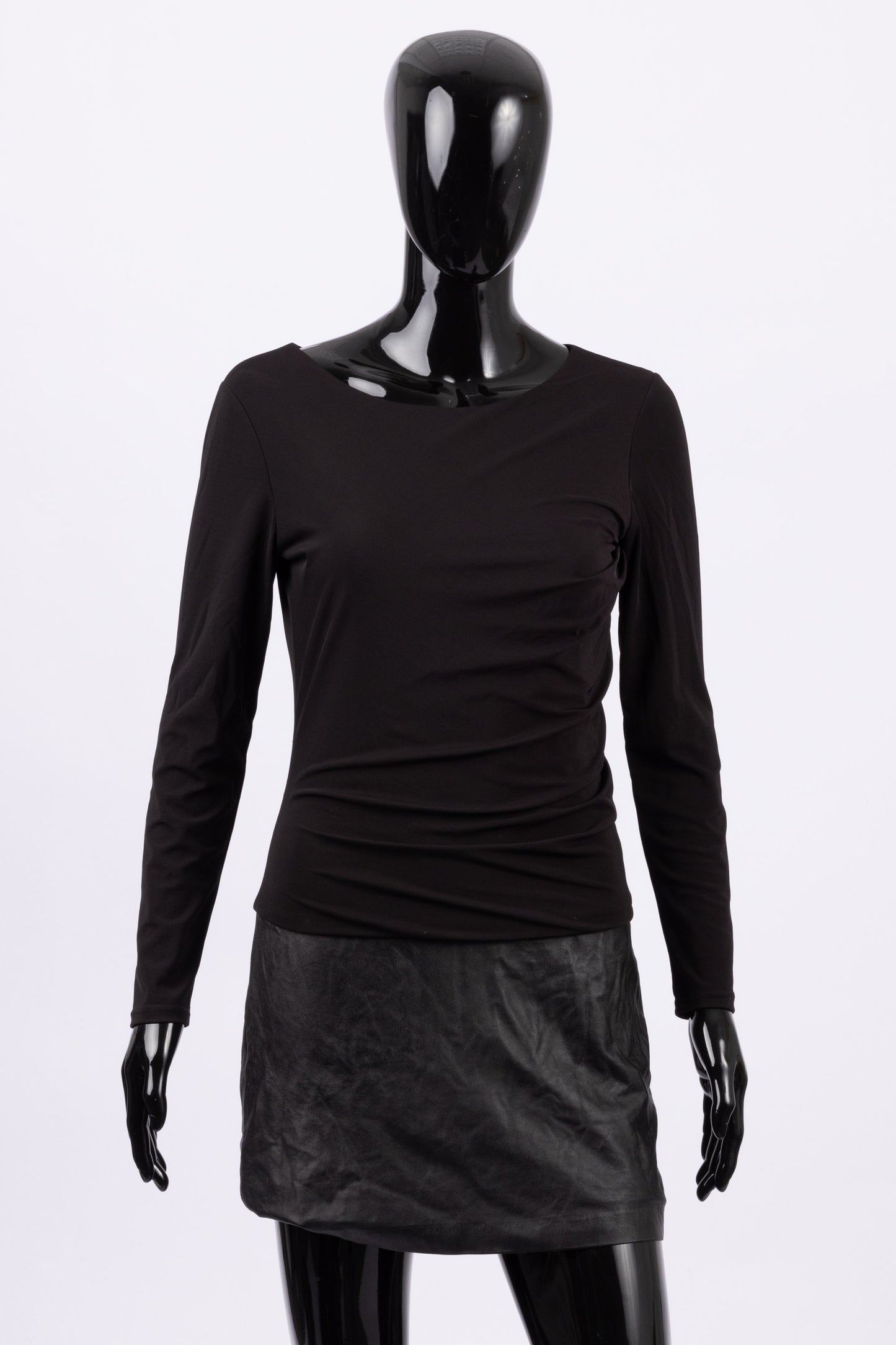 Helmut Lang leather insert dress (pre-owned)