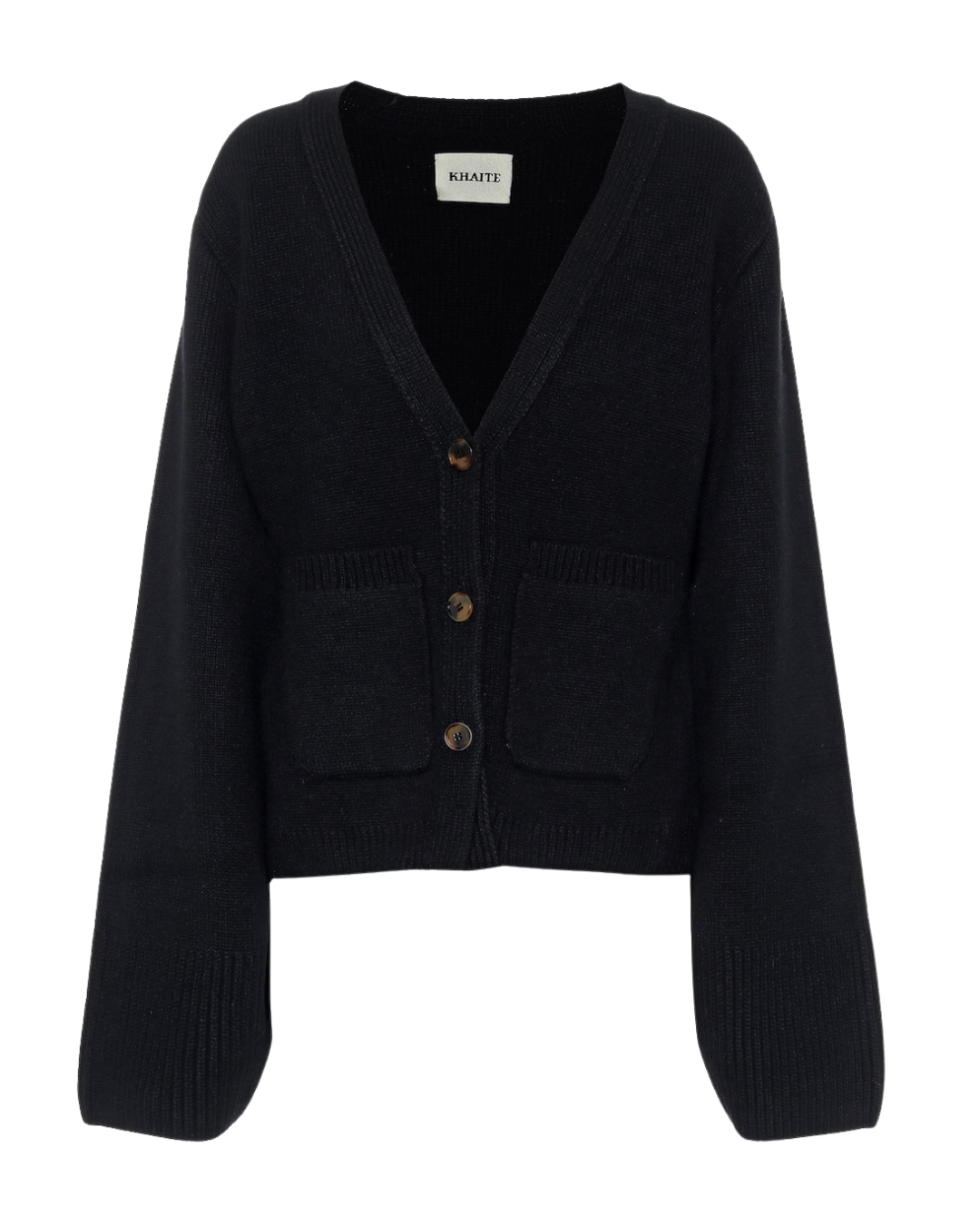Khaite Black Scarlet Cashmere Cardigan