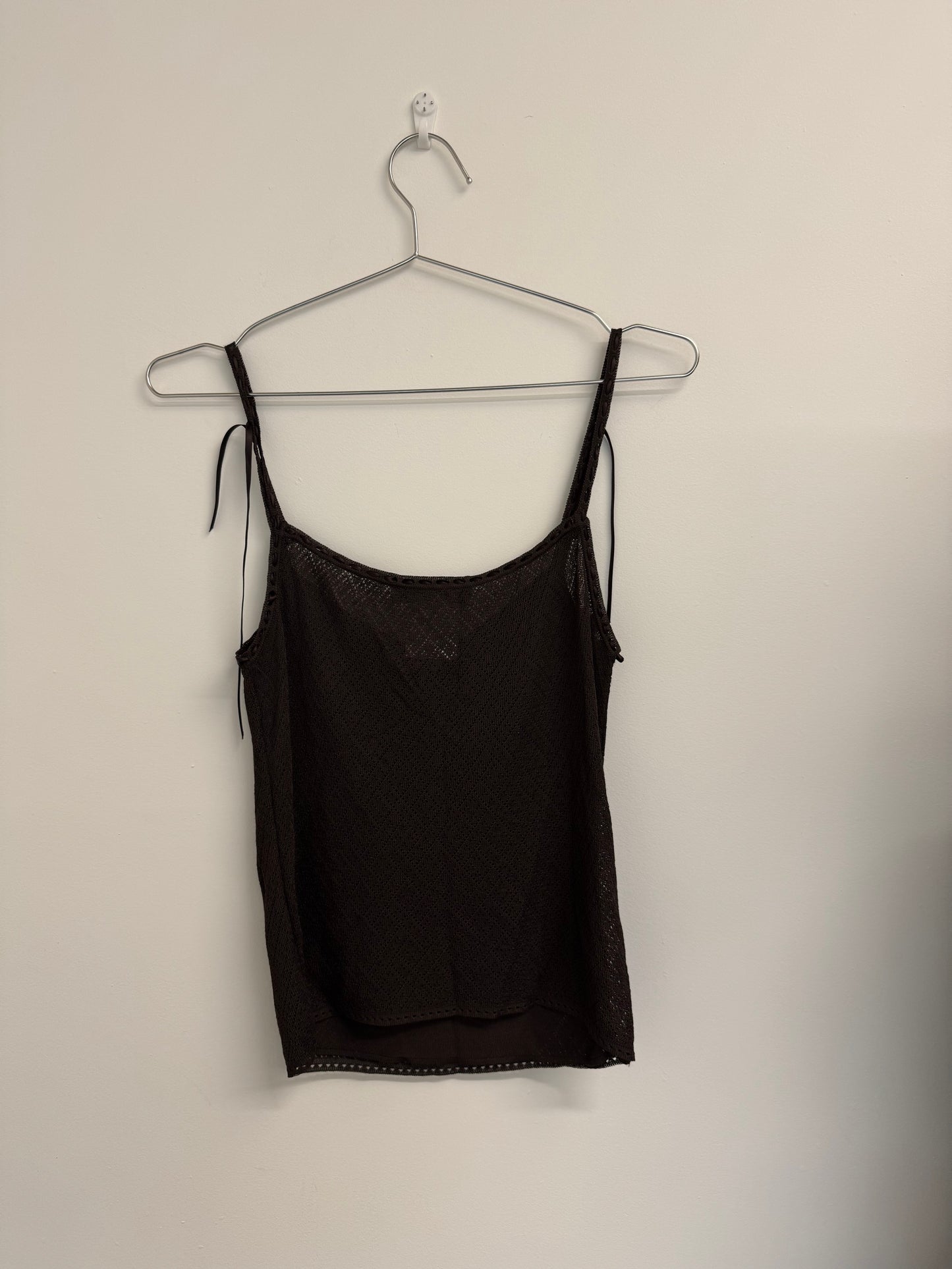 Christian Dior brown cami top and midi skirt (pre-owned)