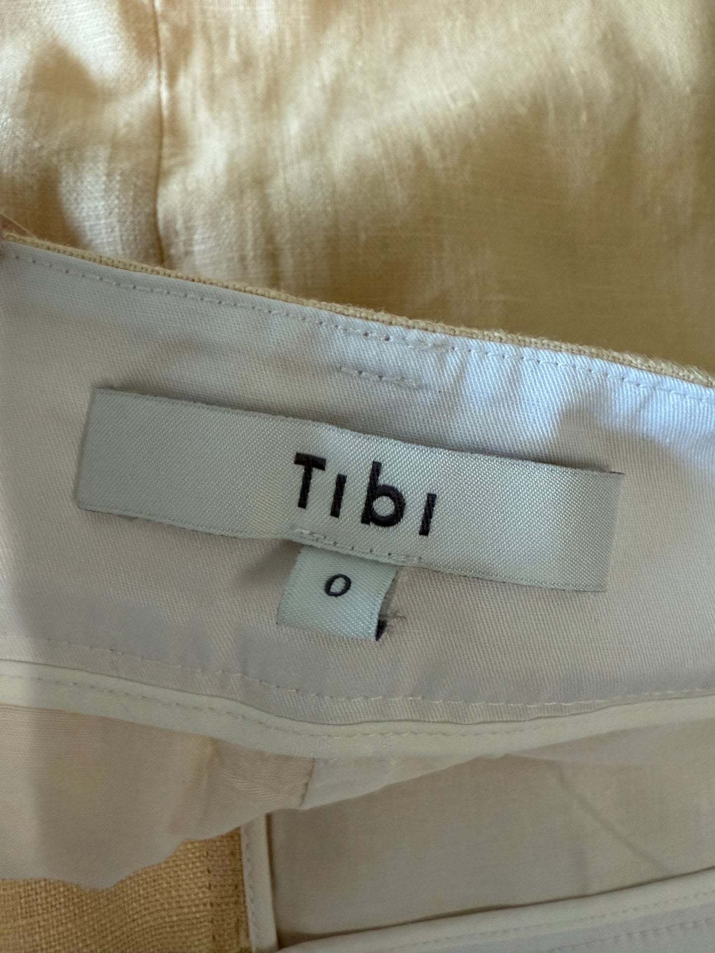 Tibi mini linen skirt (pre-owned)
