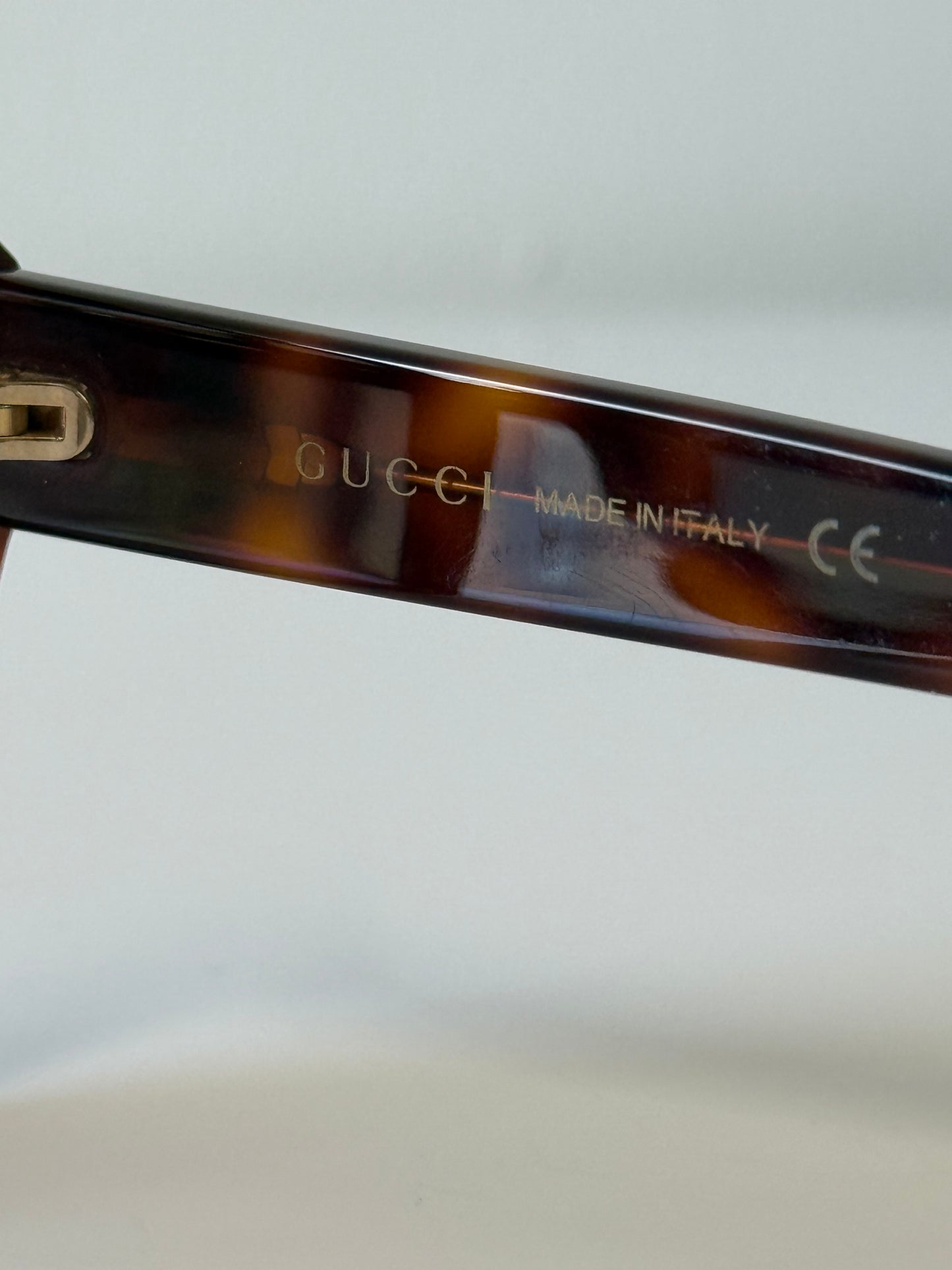 Gucci tortoise shell square sunglasses (pre-owned)