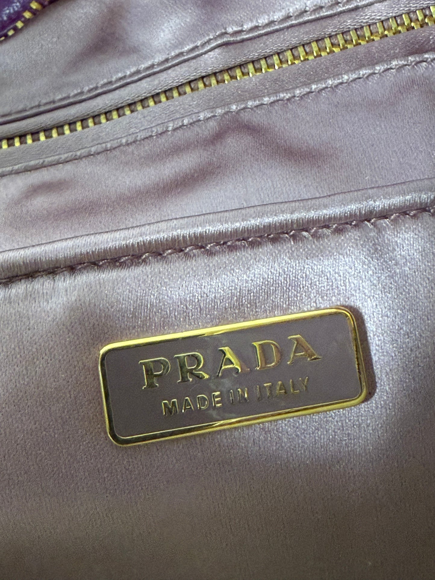 Prada purple clutch (pre-owned)
