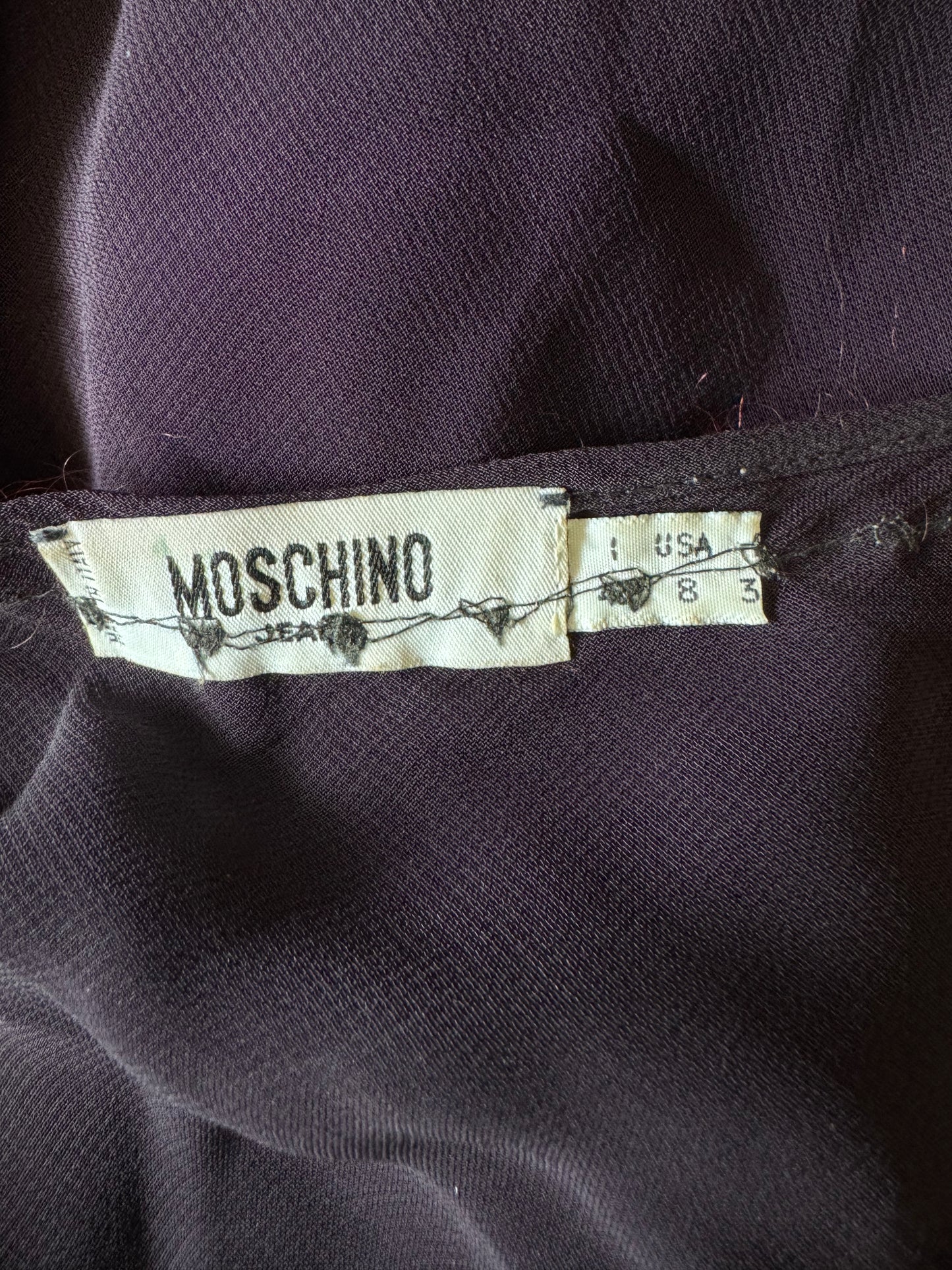 Moschino plum cami midi dress (pre-owned)