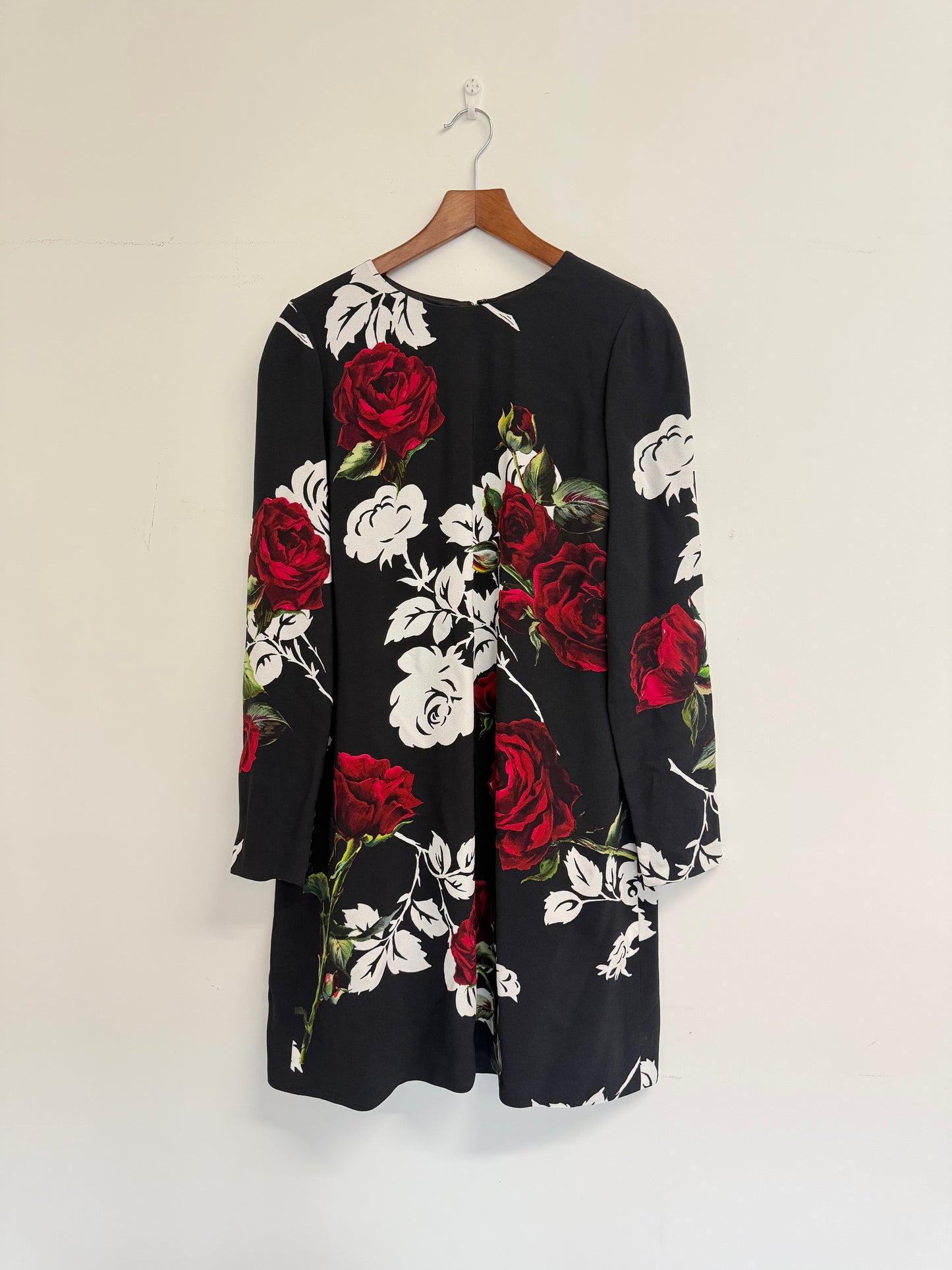 Dolce and Gabbana rose print shift dress (pre-owned)