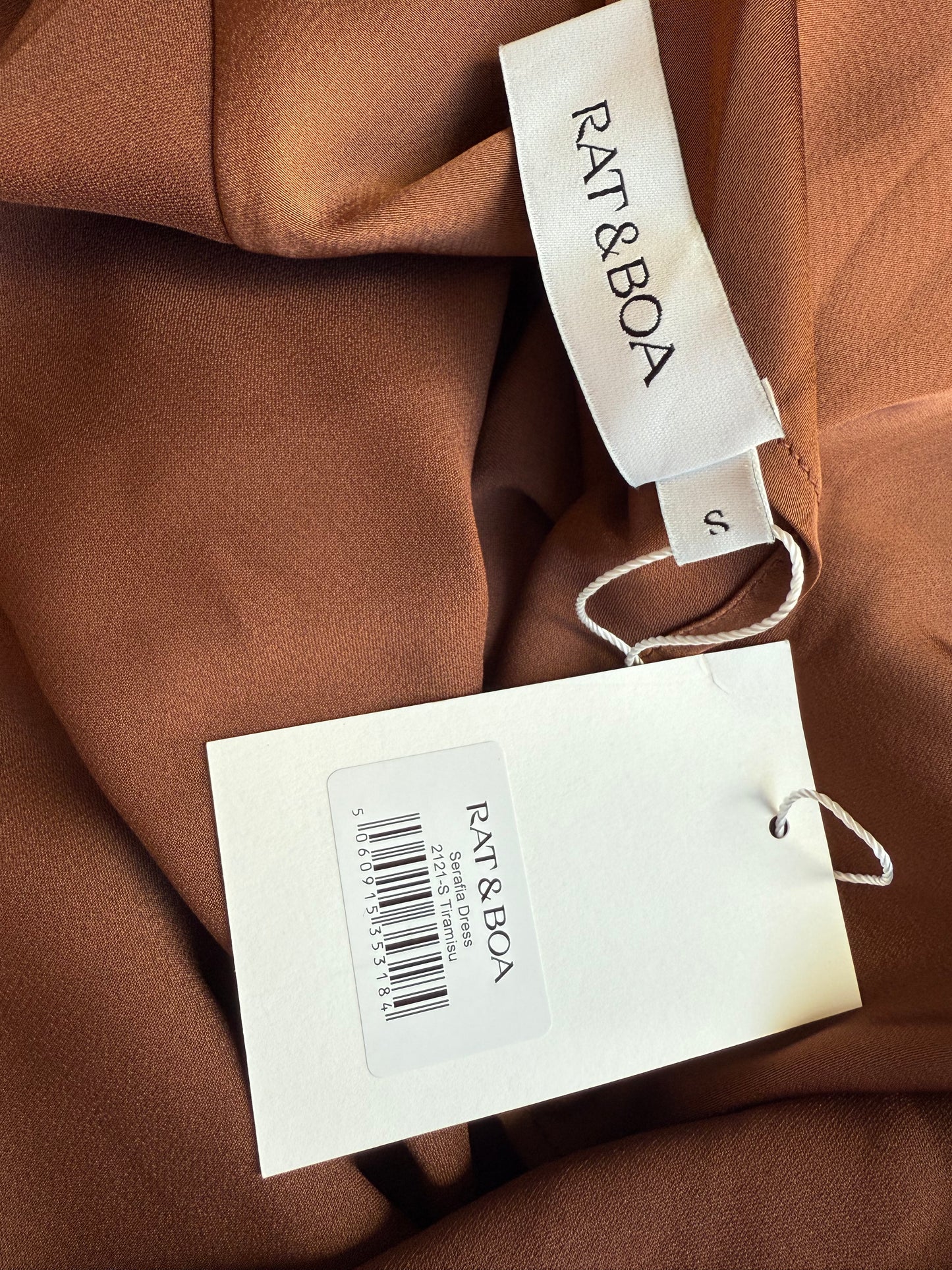 Rat & Boa serafina brown dress (pre-owned)