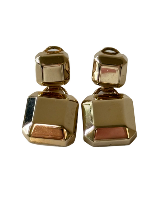 Elie Saab gold drop earrings (pre-owned)