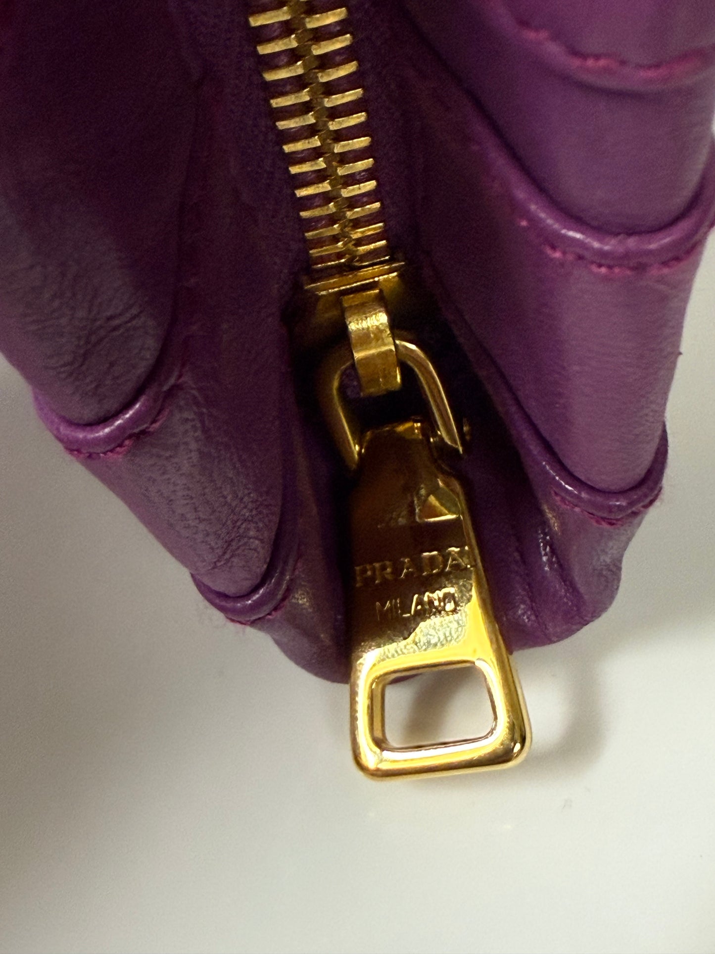 Prada purple clutch (pre-owned)