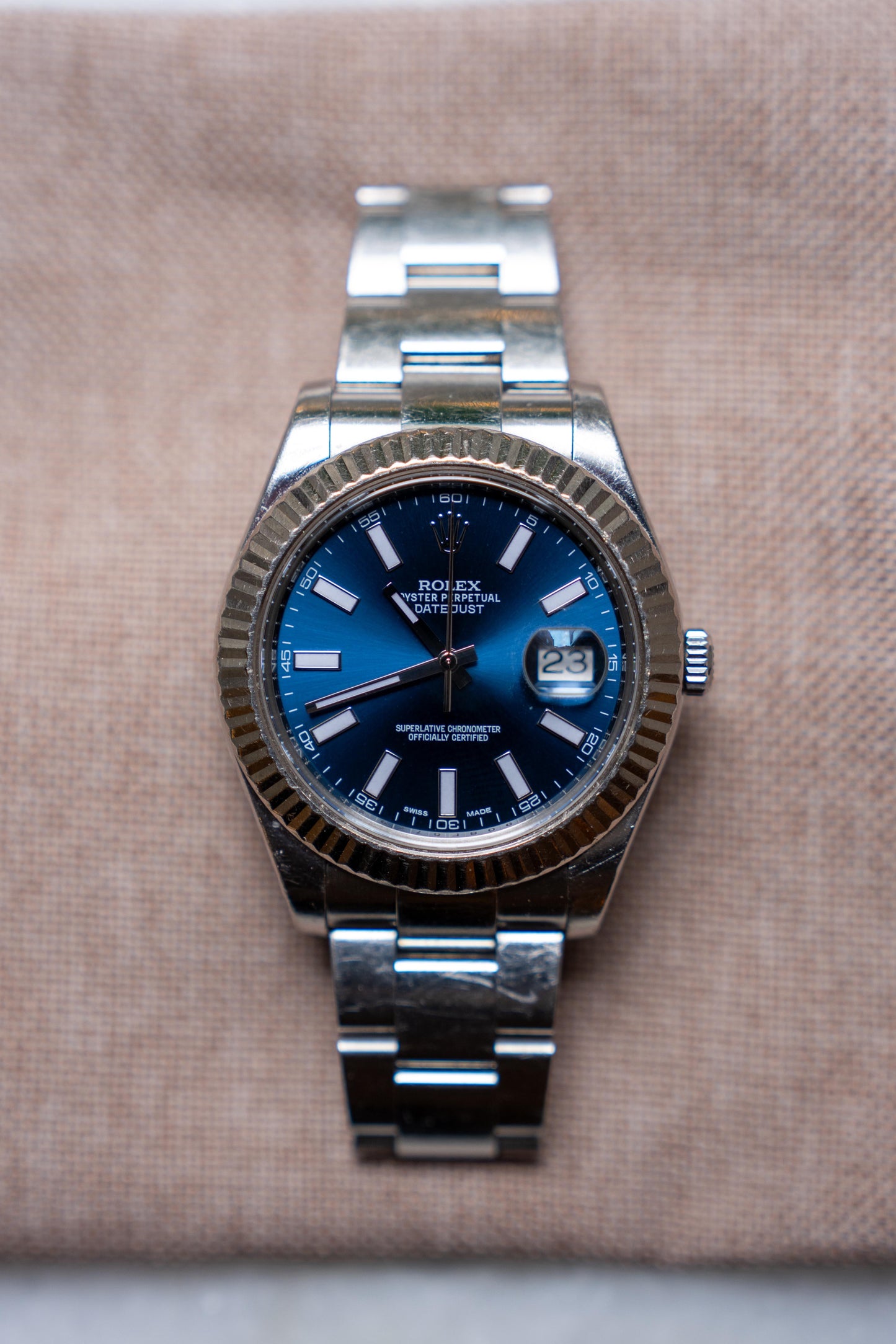 Rolex Datejust II 18k White Gold Wristwatch
