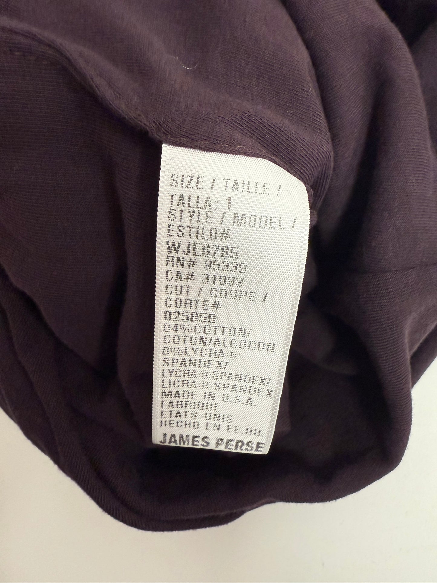 James Perse Plum cotton midi dress (pre-owned)