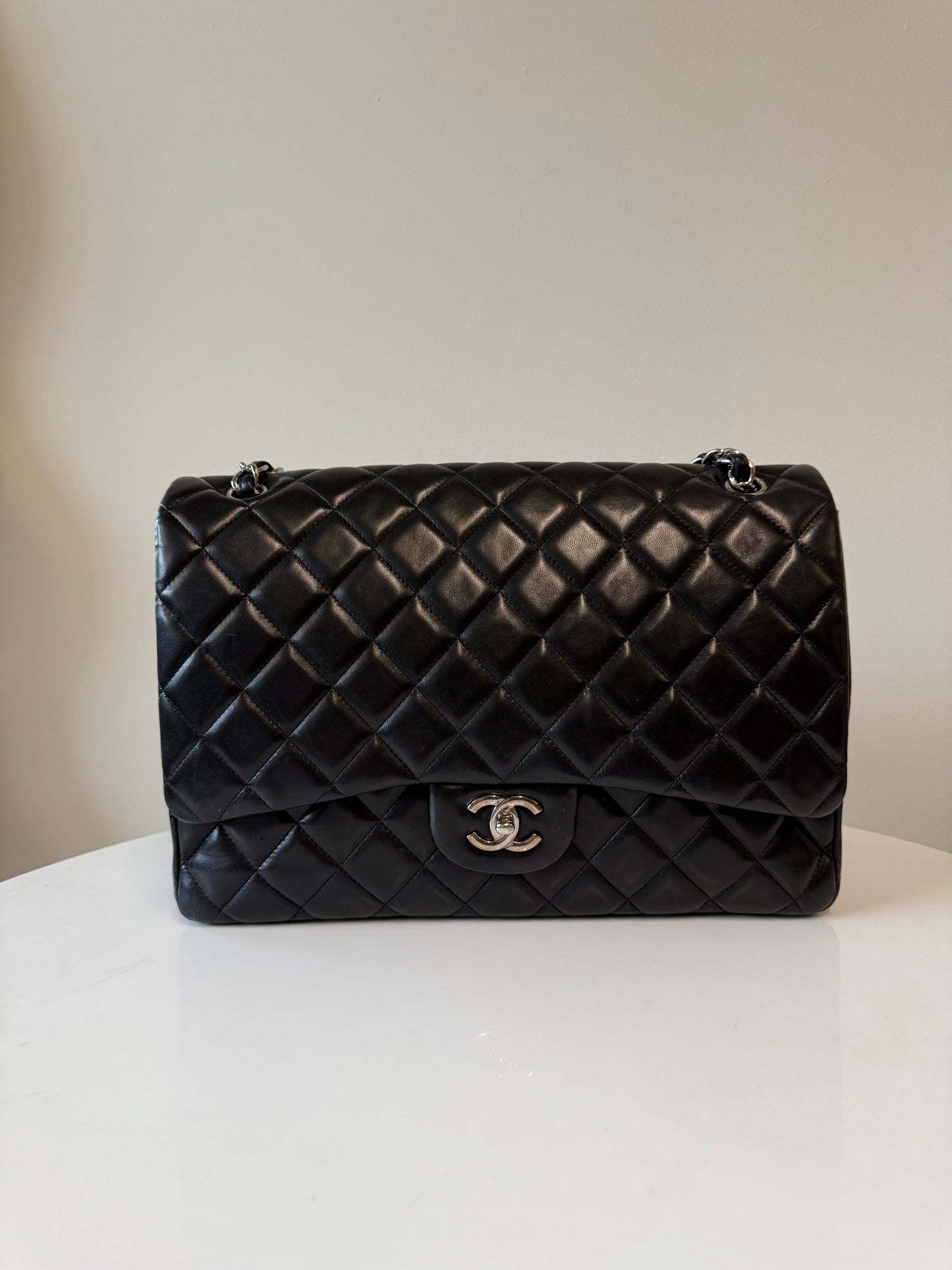 Chanel Black Maxi single flap