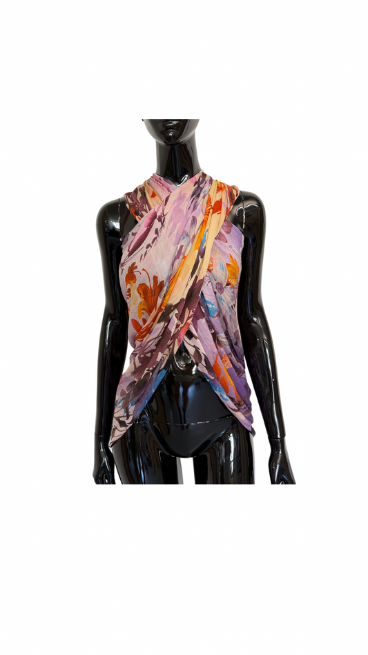 Roberto Cavalli silk scarf (pre-owned)