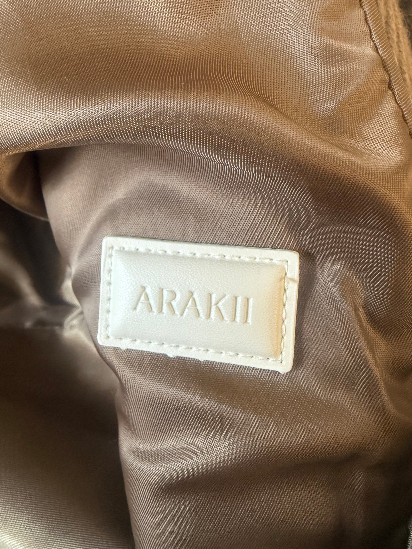 Arakii brown belted jacket (pre-owned)