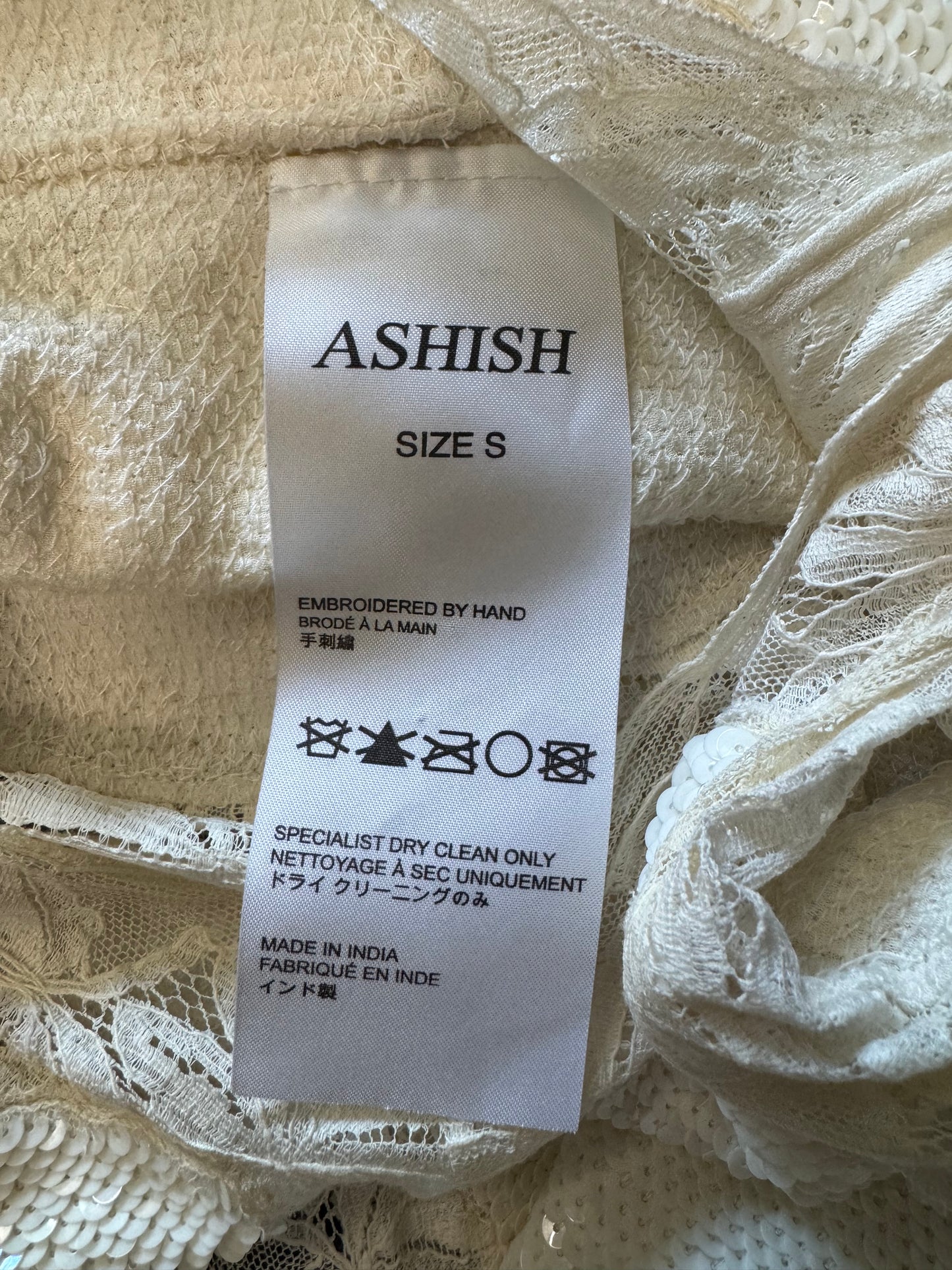 Ashish Cream sequin cami dress (pre-owned)