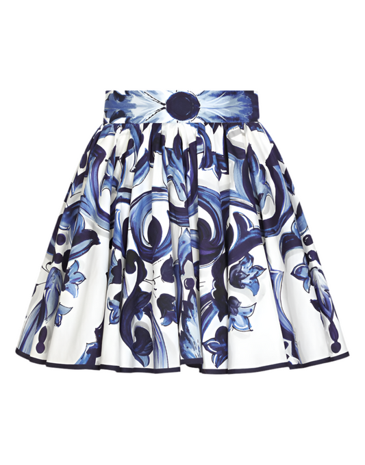 Dolce and Gabbana cotton Majolica skirt (pre-owned)