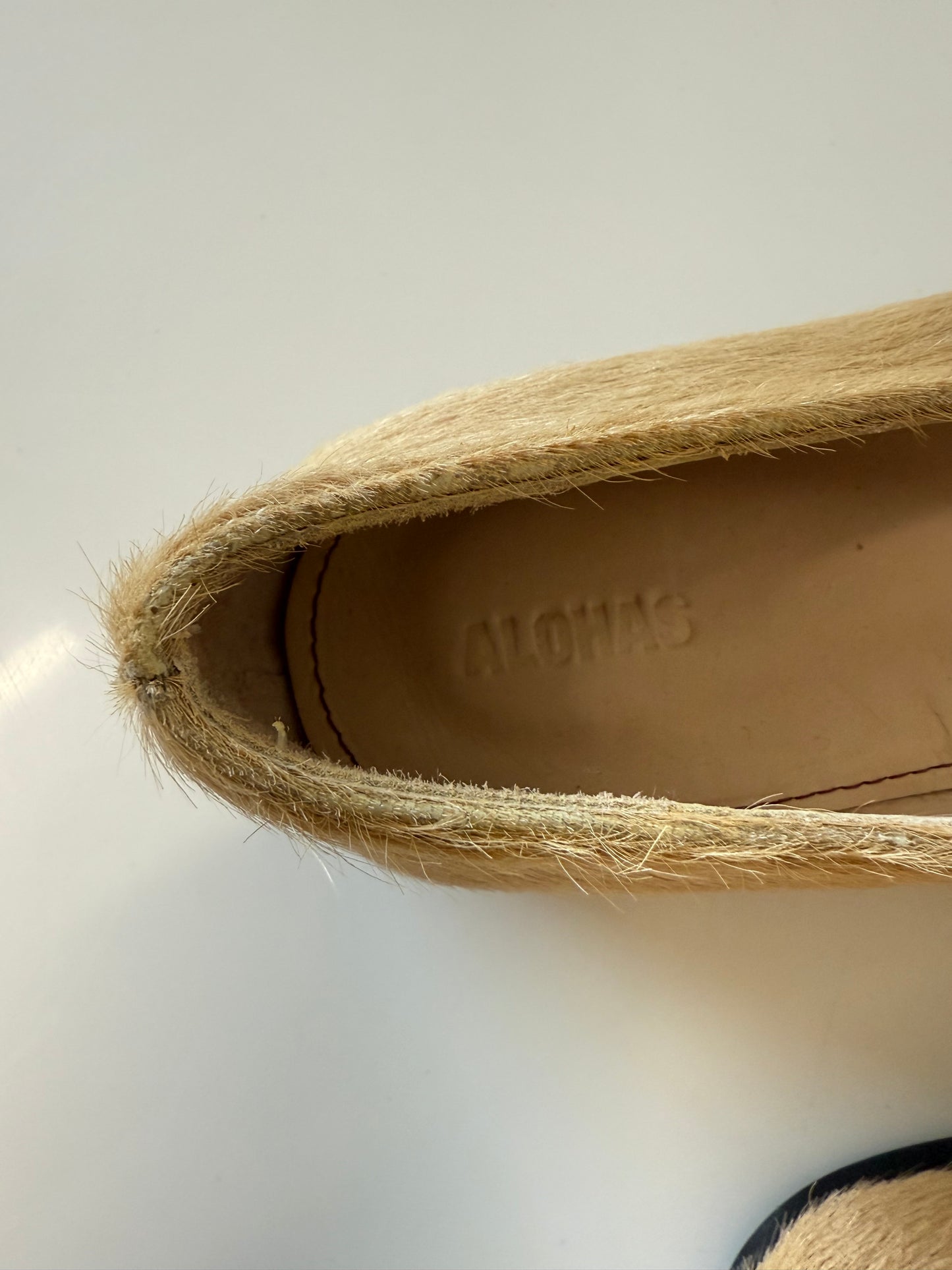 Alohas pony skin leder ballerinas (pre-owned)