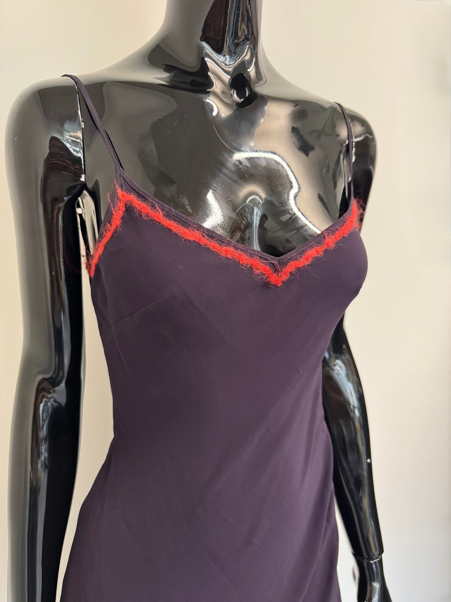 Moschino plum cami midi dress (pre-owned)