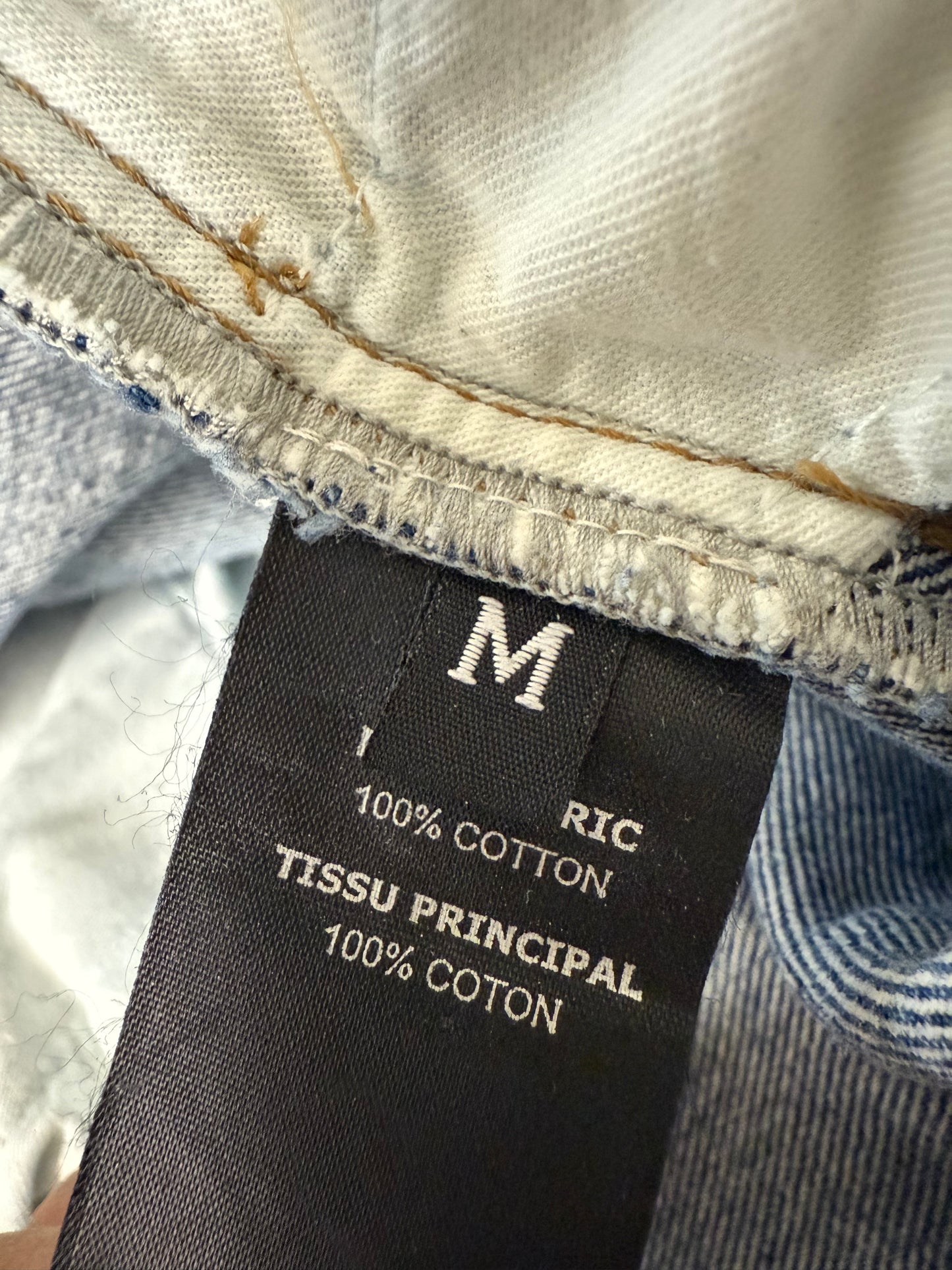Vetements crystal logo denim jeans (pre-owned)