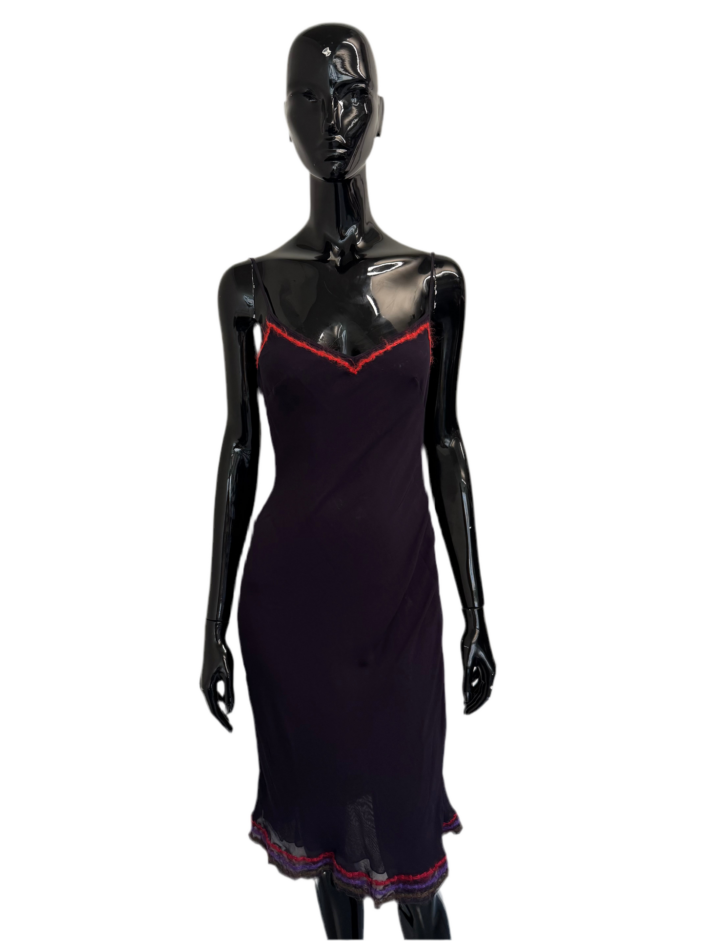 Moschino plum cami midi dress (pre-owned)