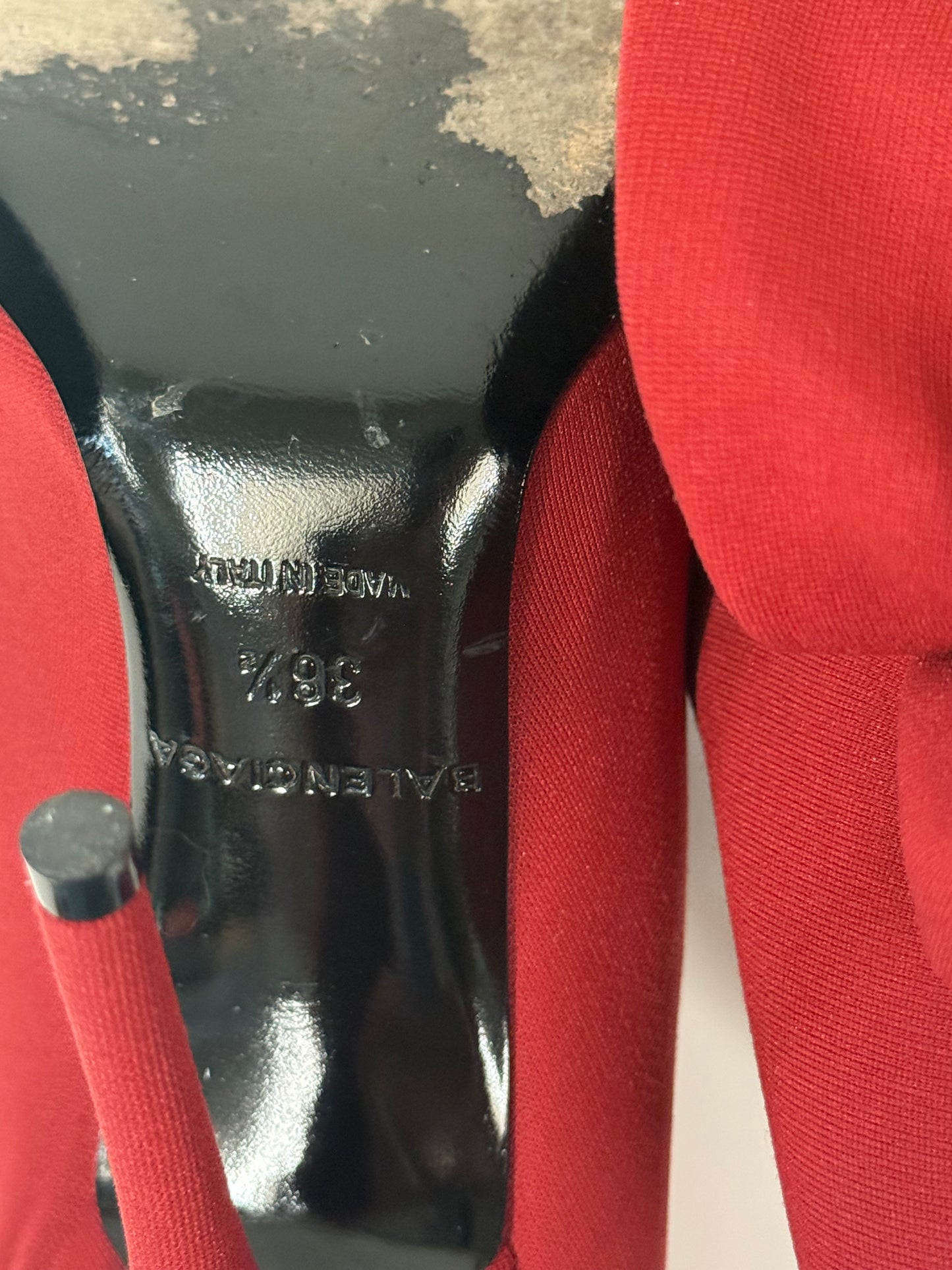 Balenciaga red knife sock boots (pre-owned)