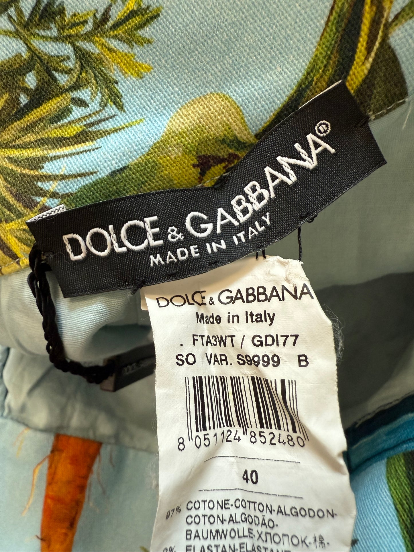 Dolce and Gabbana cotton knicker shorts (pre-owned)
