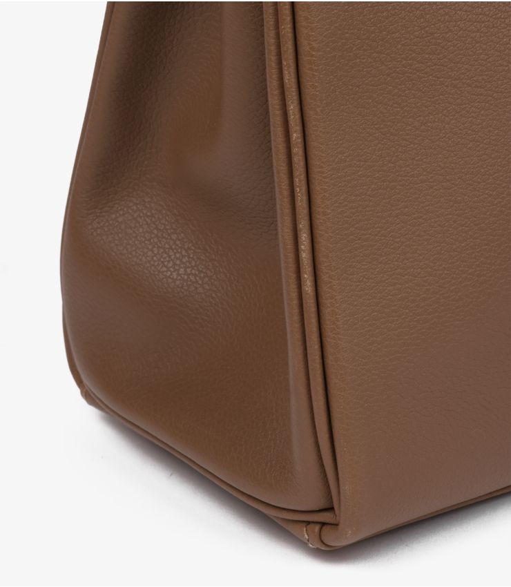 Hermes Beige De Weimar Evercolour Leather Kelly 28cm Retourne