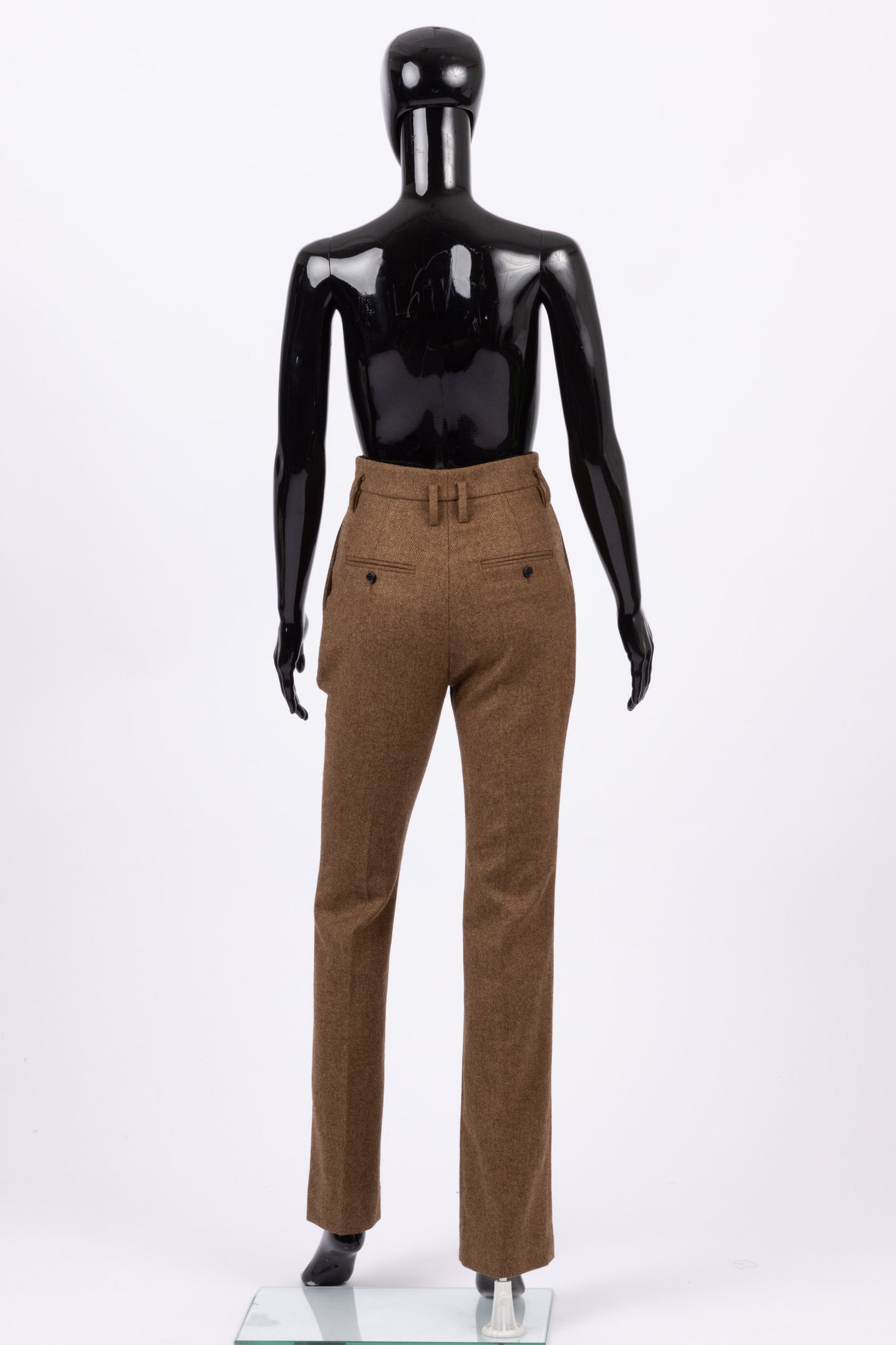Saint Laurent wool high waisted trousers (pre-owned)