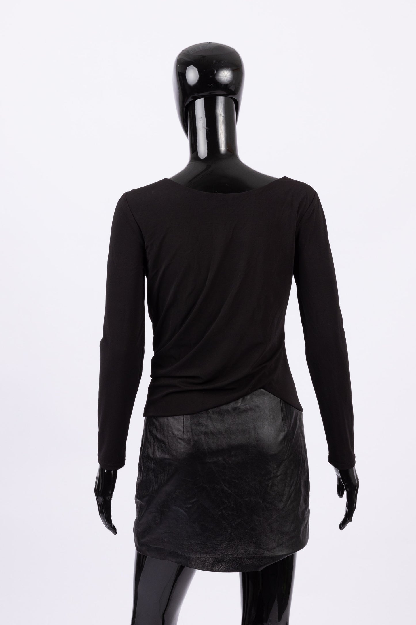 Helmut Lang leather insert dress (pre-owned)