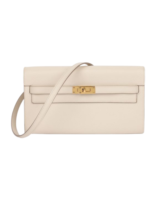 Hermes Nata Epsom Leather Kelly To Go Long Wallet