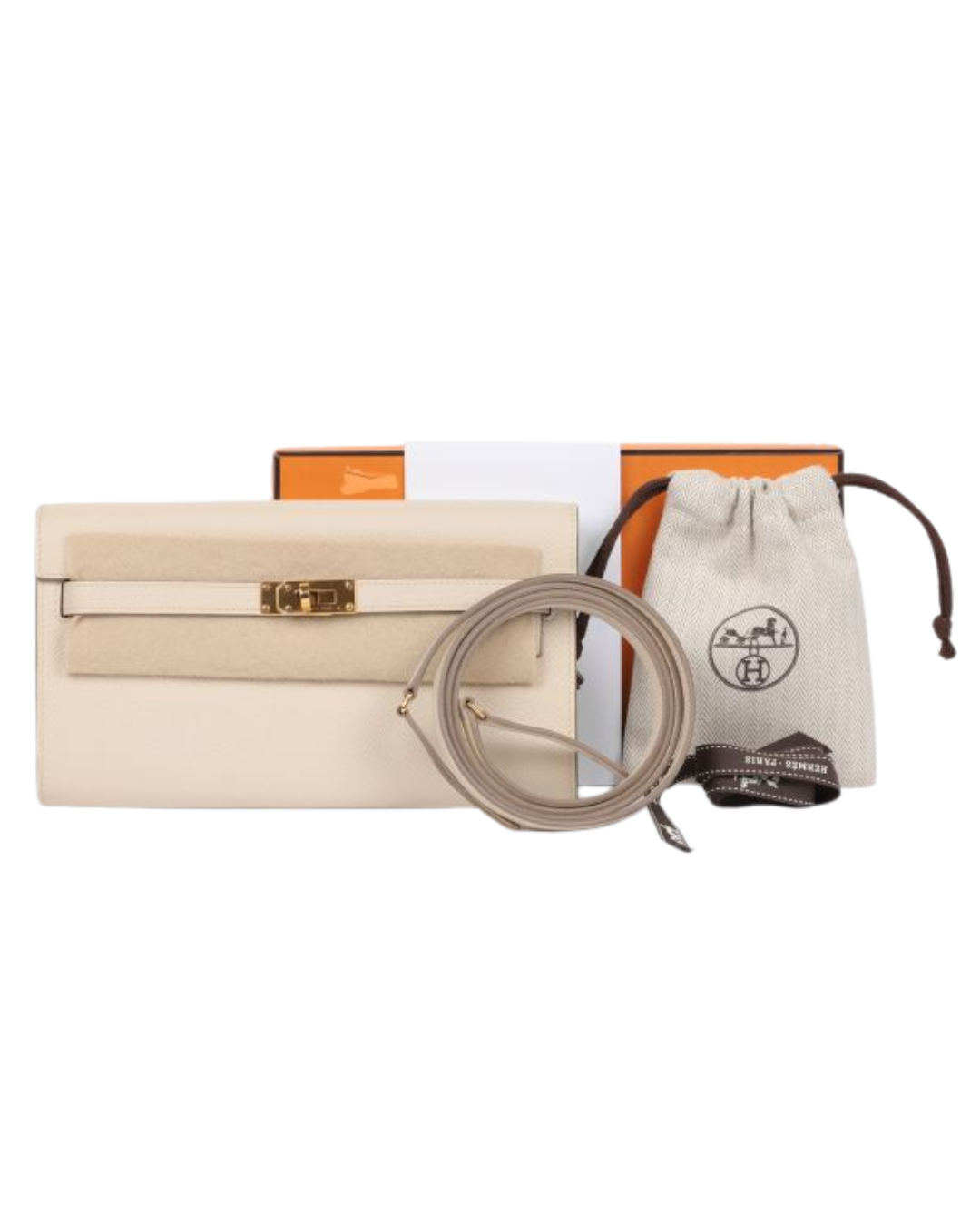 Hermes Nata Epsom Leather Kelly To Go Long Wallet