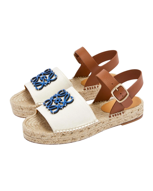 Loewe x Paula's Ibiza Anagram Espadrille Sandals