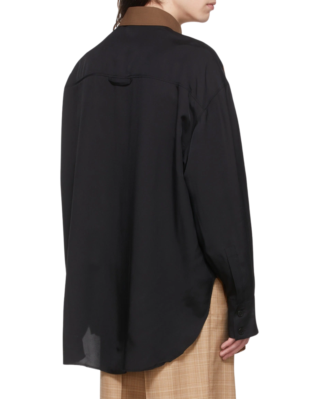 Gauchere Thioro Two Tone Wool Blend Shirt